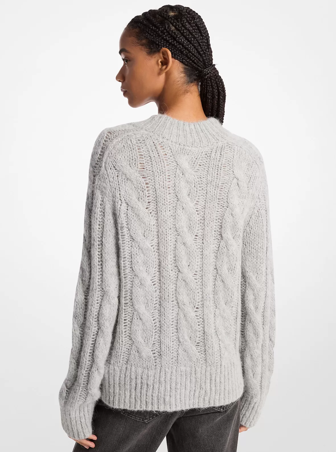 Michael Kors Alpaca Blend Cable Knit Sweater*Women Sweaters