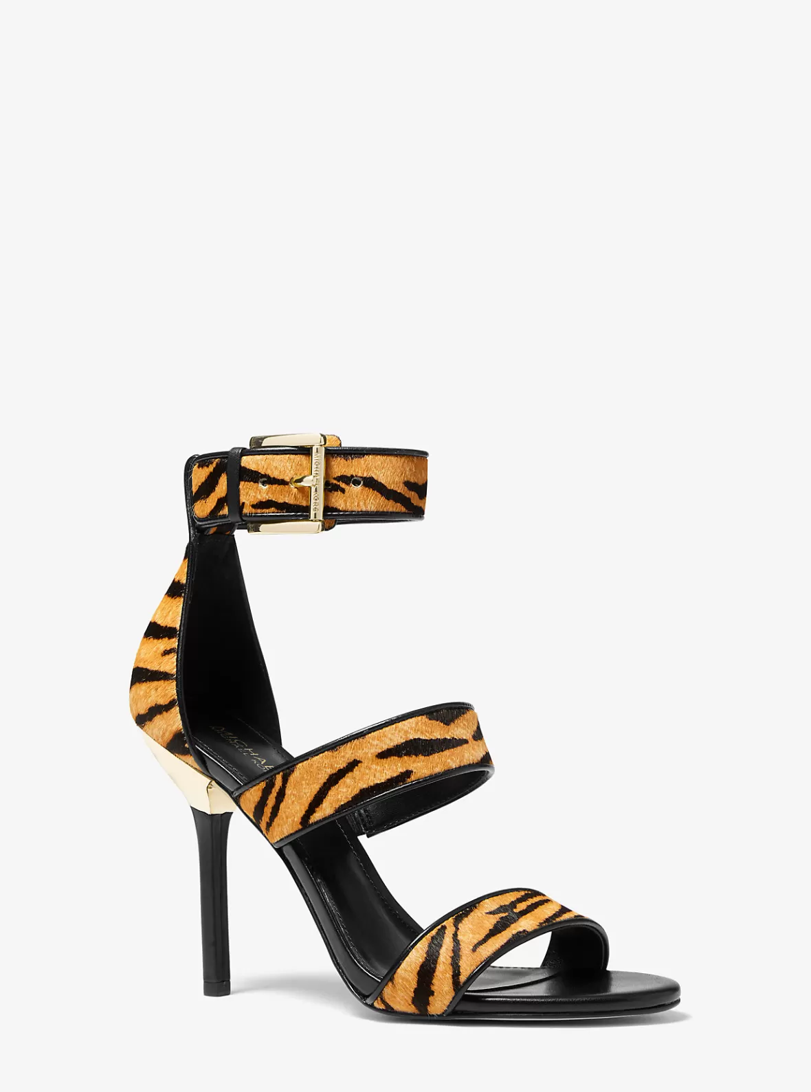 Michael Kors Amal Tiger Print Calf Hair Sandal*Women Sandals