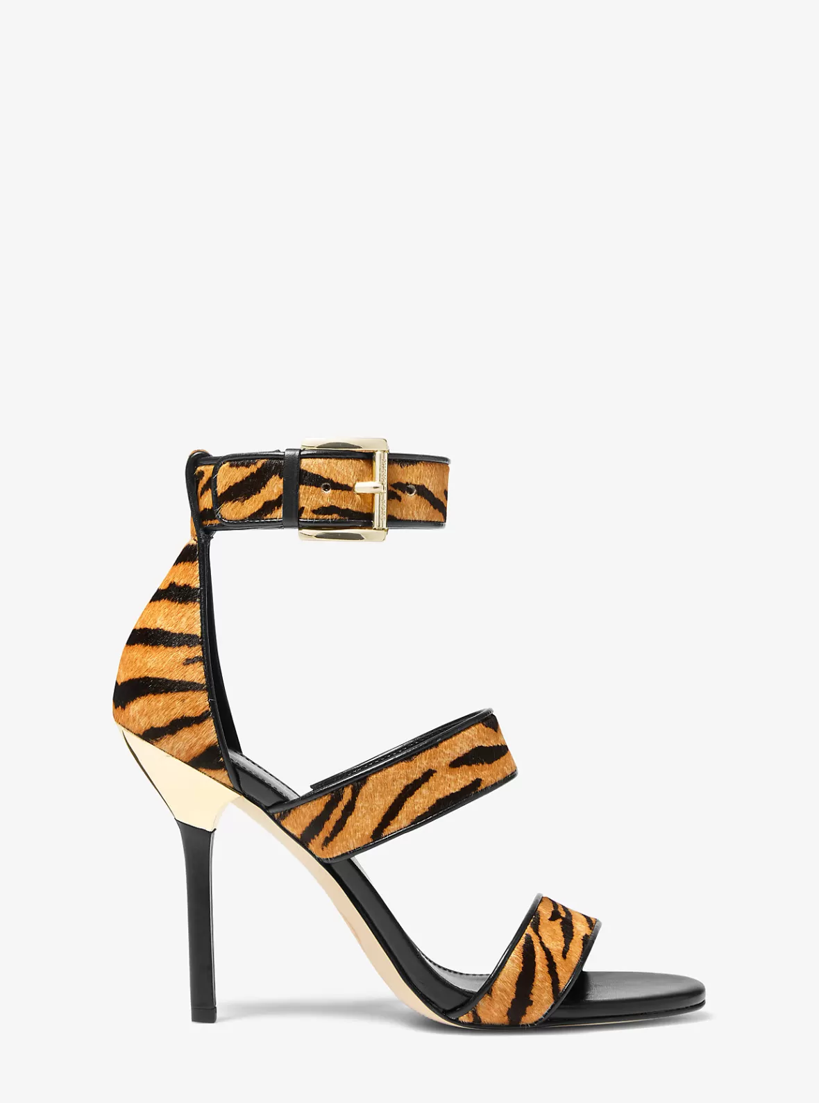 Michael Kors Amal Tiger Print Calf Hair Sandal*Women Sandals