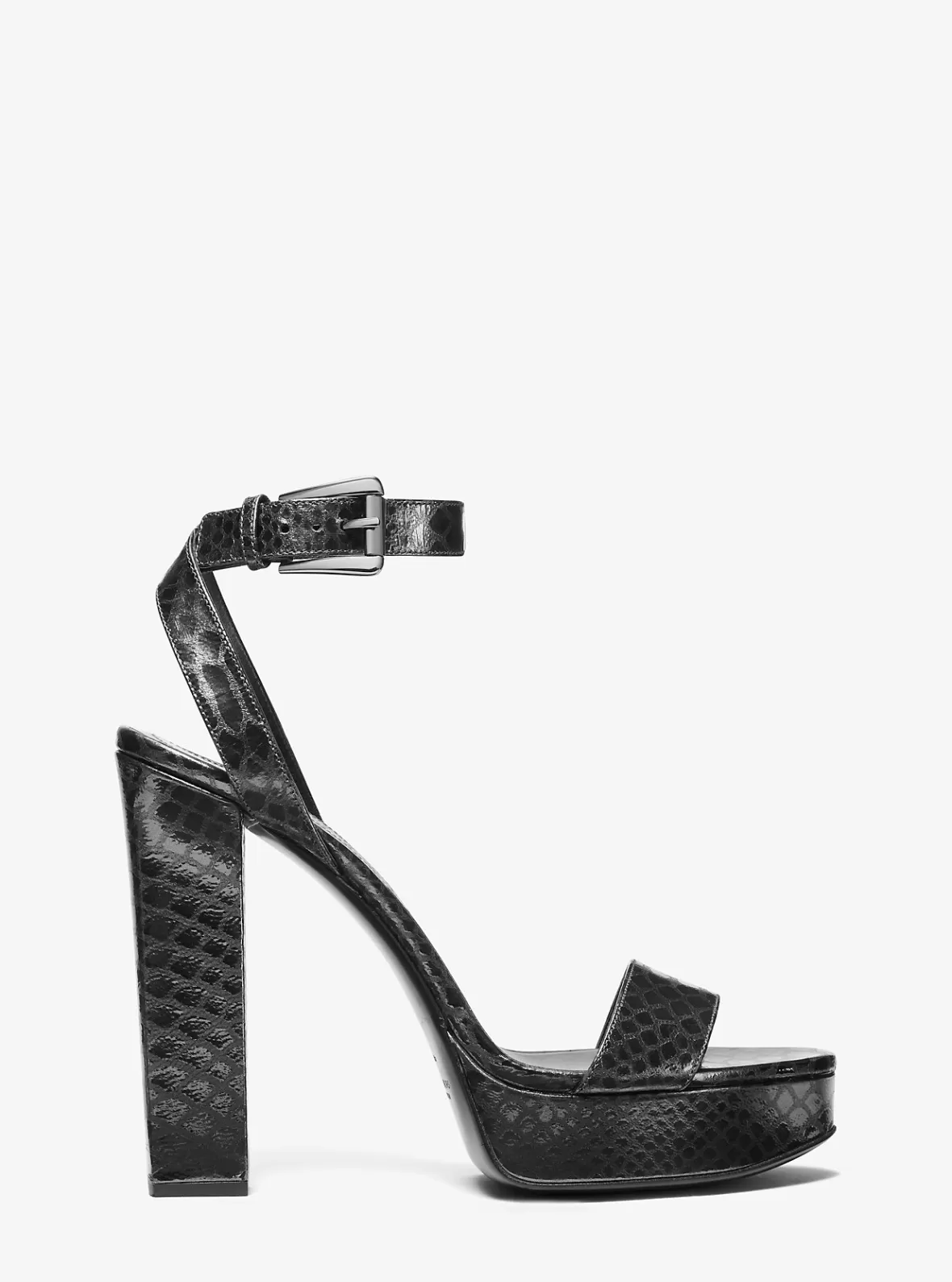 Michael Kors Anabelle Python Embossed Leather Platform Sandal*Women Sandals