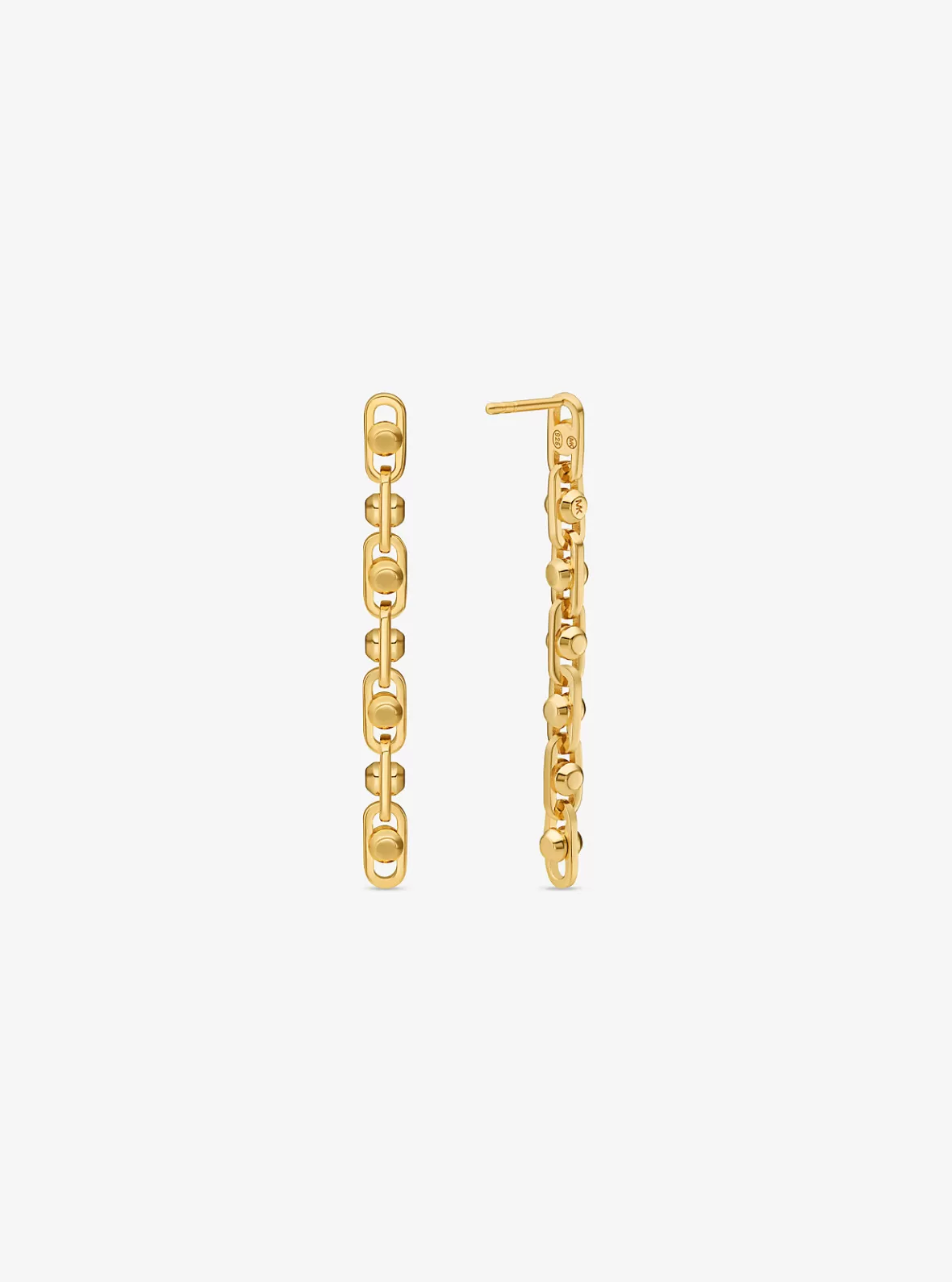 Michael Kors Astor Link Precious Metal-Plated Sterling Silver Drop Earrings*Women Earrings