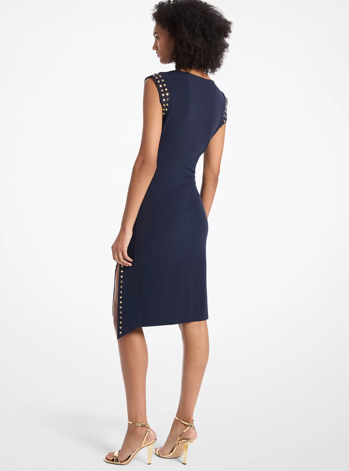 Michael Kors Astor Stud Matte Jersey Dress*Women Dresses