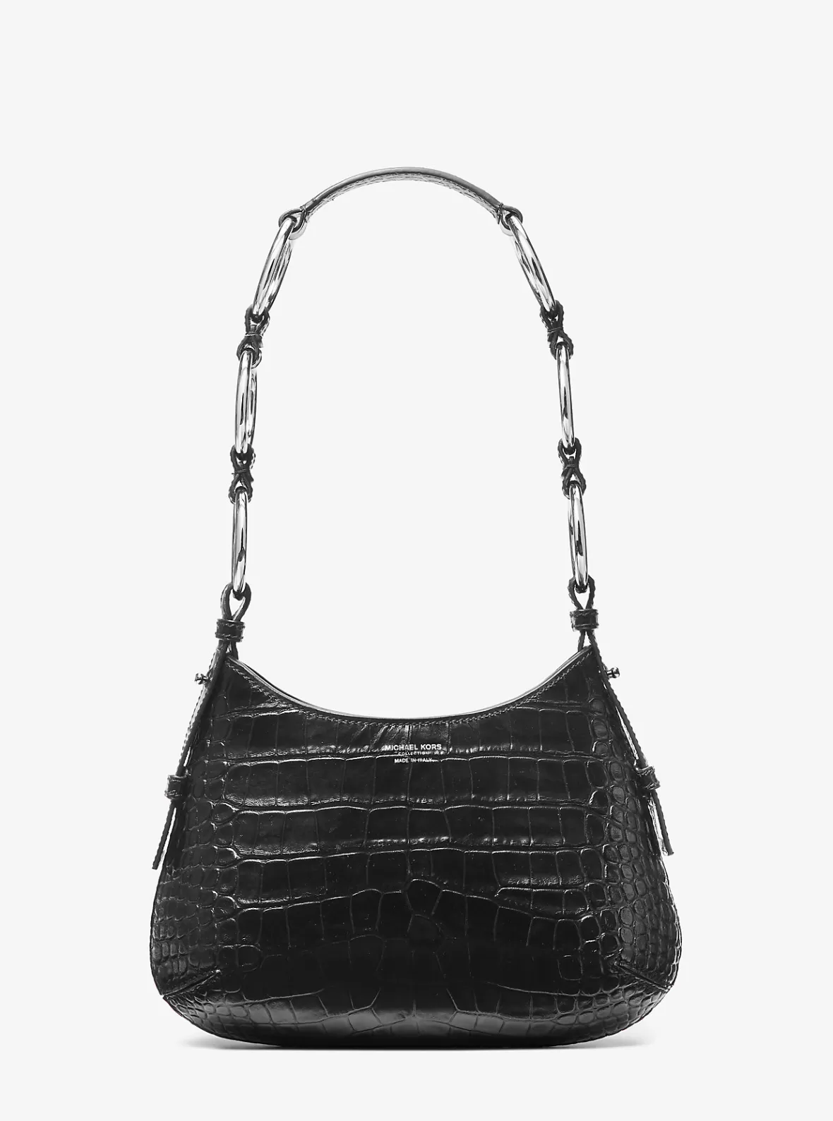 Michael Kors Bardot Mini Crocodile Embossed Leather Hobo Shoulder Bag*Women Shoulder Bags