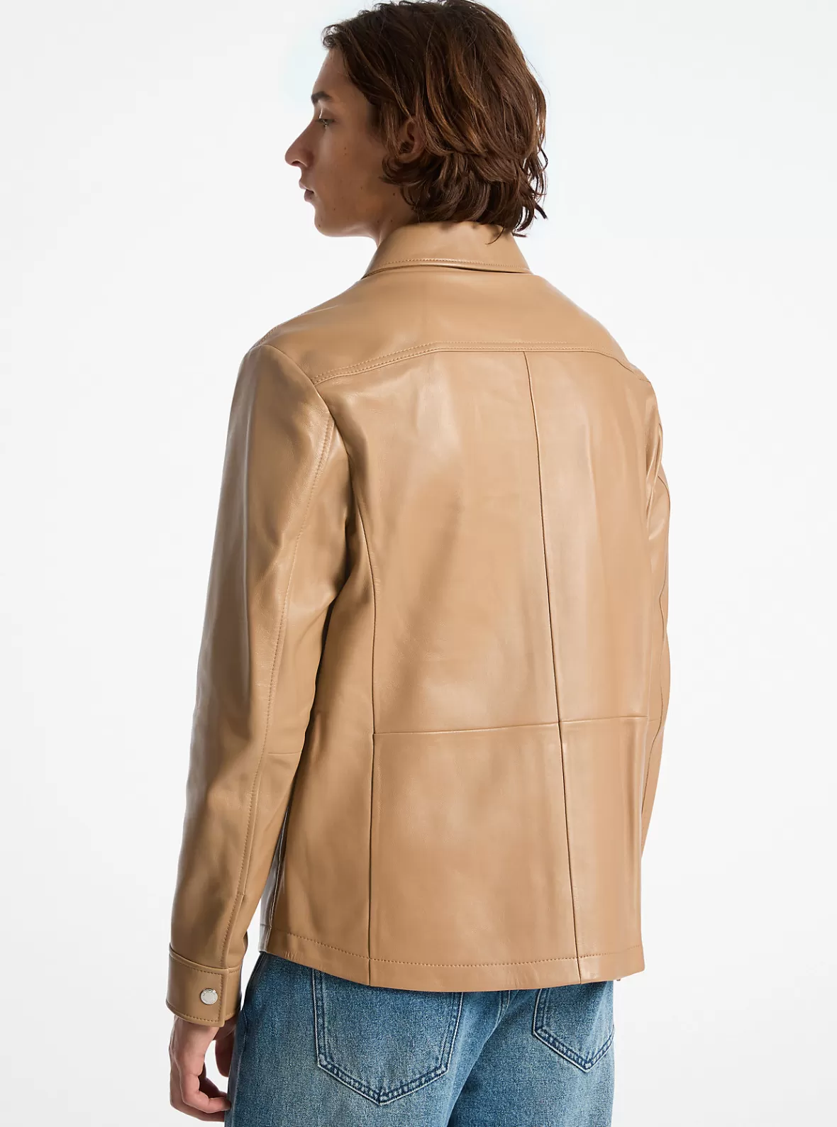 Michael Kors Bonded Leather Shirt Jacket* Jackets & Outerwear