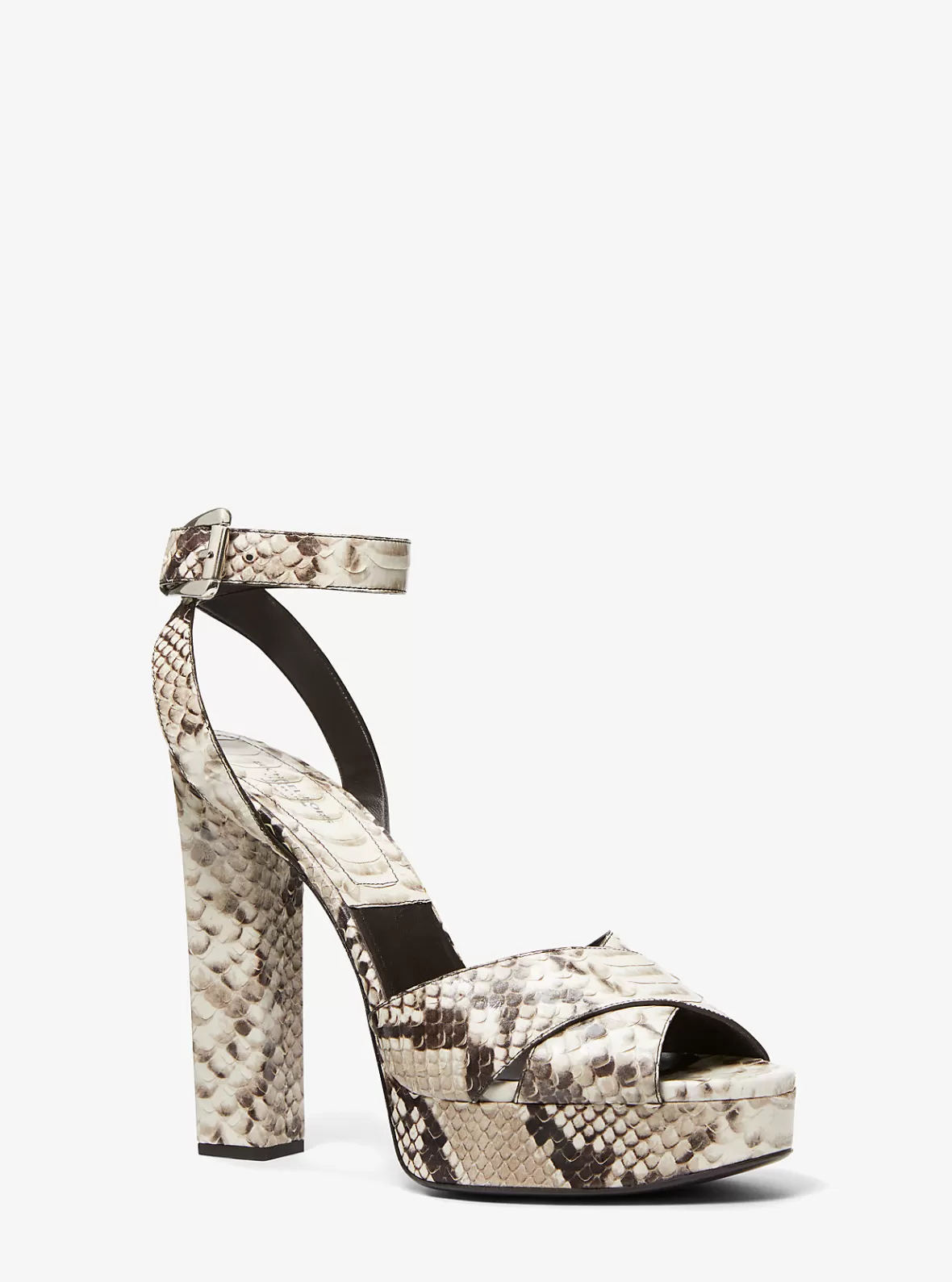 Michael Kors Cannon Python Embossed Leather Platform Sandal*Women Sandals