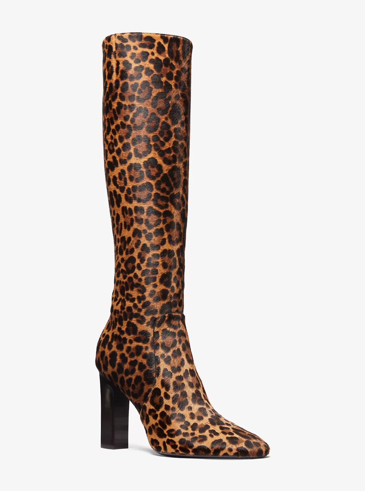 Michael Kors Carly Leopard Print Calf Hair Boot*Women Boots