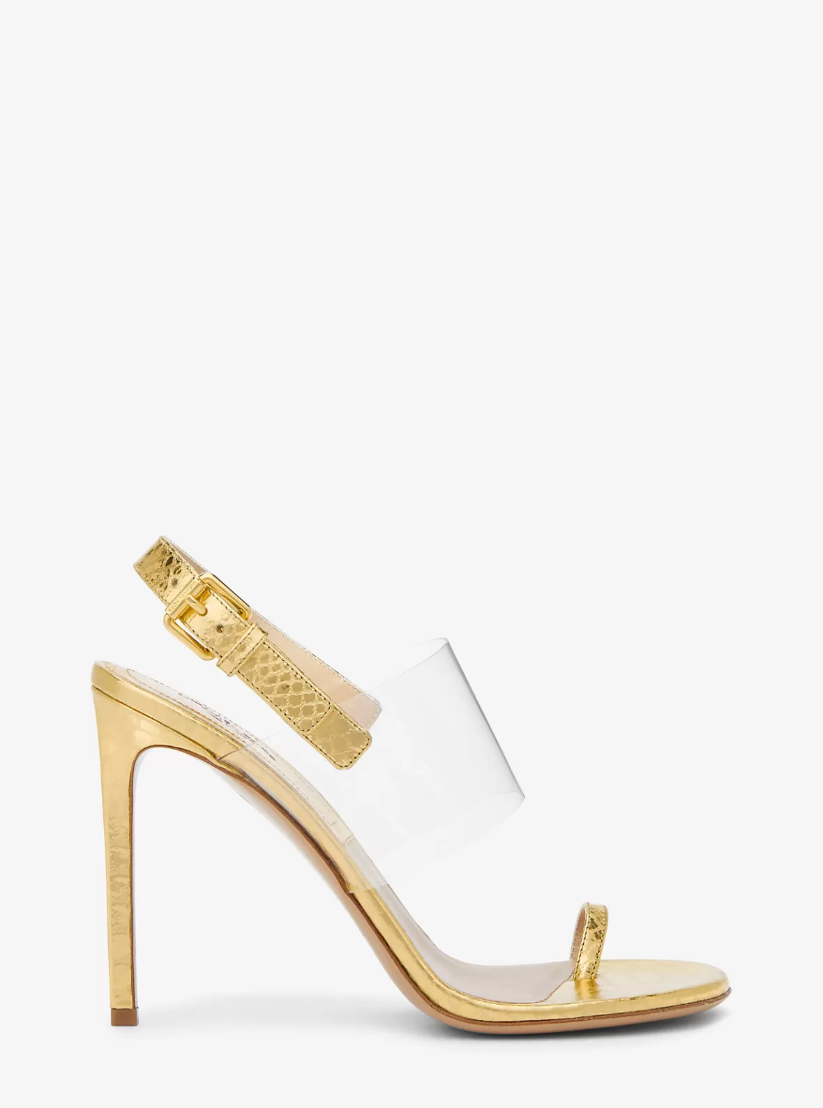 Michael Kors Catherine Metallic Python Embossed Leather Sandal*Women Sandals