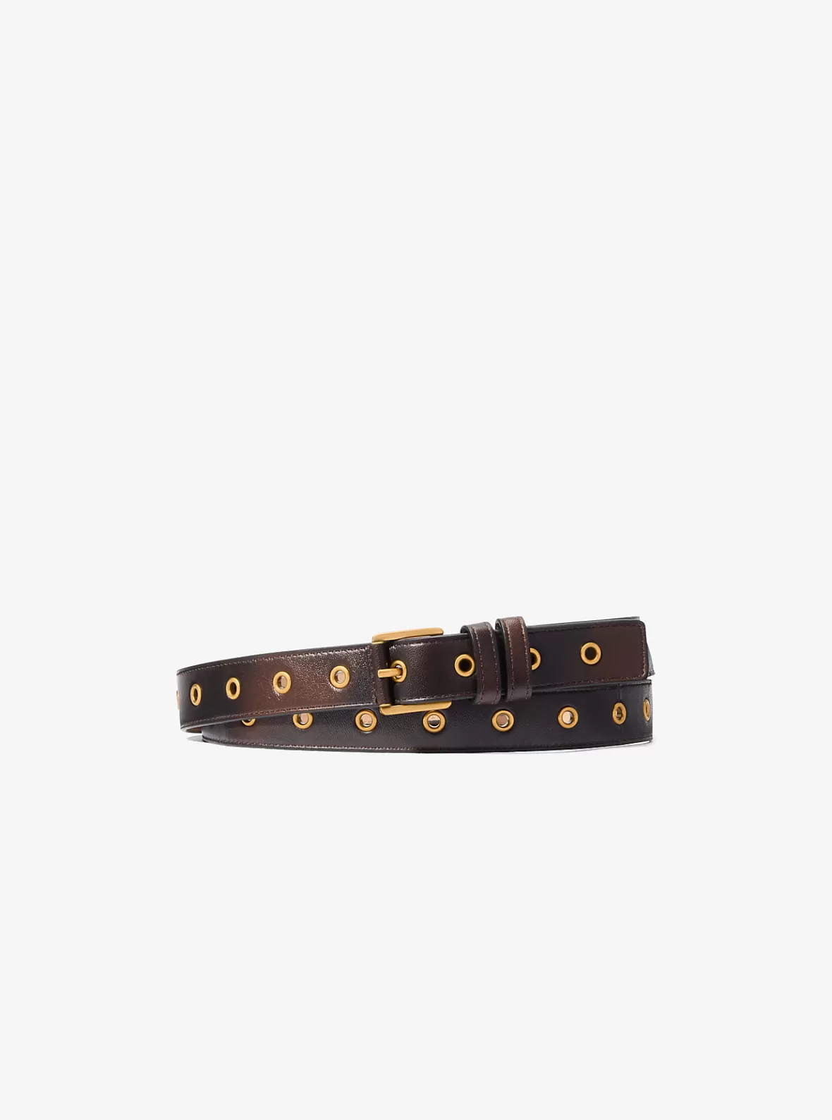 Michael Kors Colby Grommeted Burnished Leather Belt*Women Belts | Belts