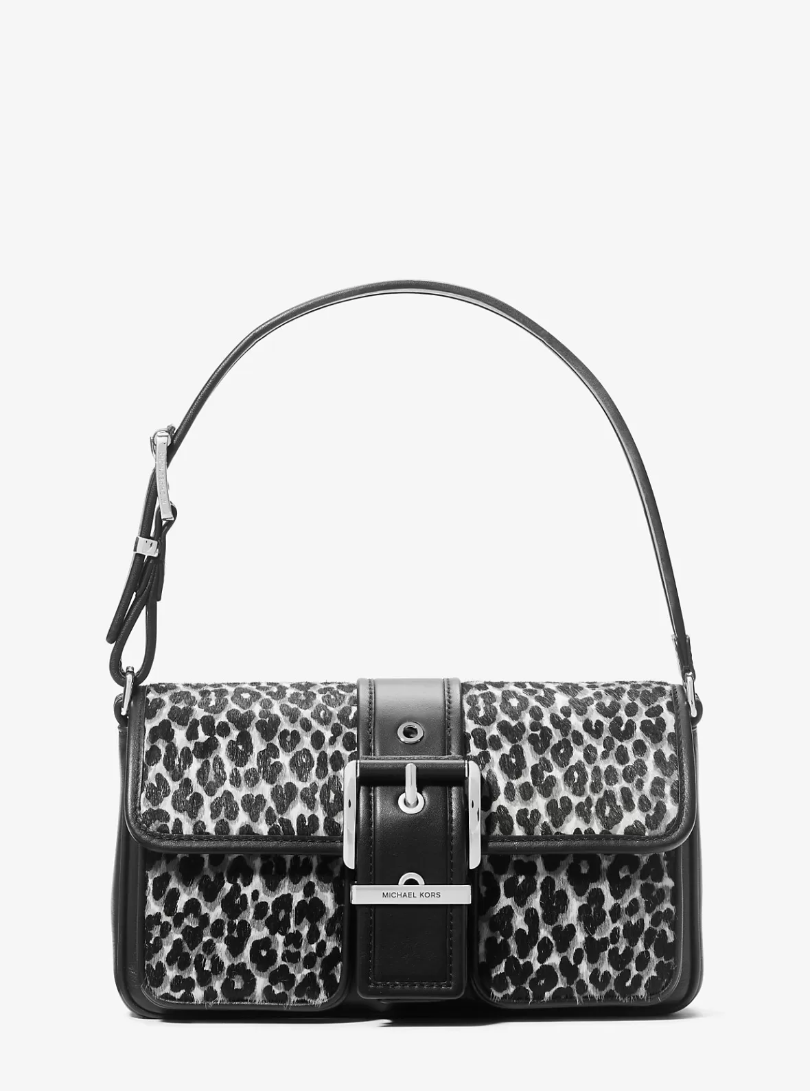 Michael Kors Colby Medium Leopard Print Calf Hair Shoulder Bag*Women Shoulder Bags