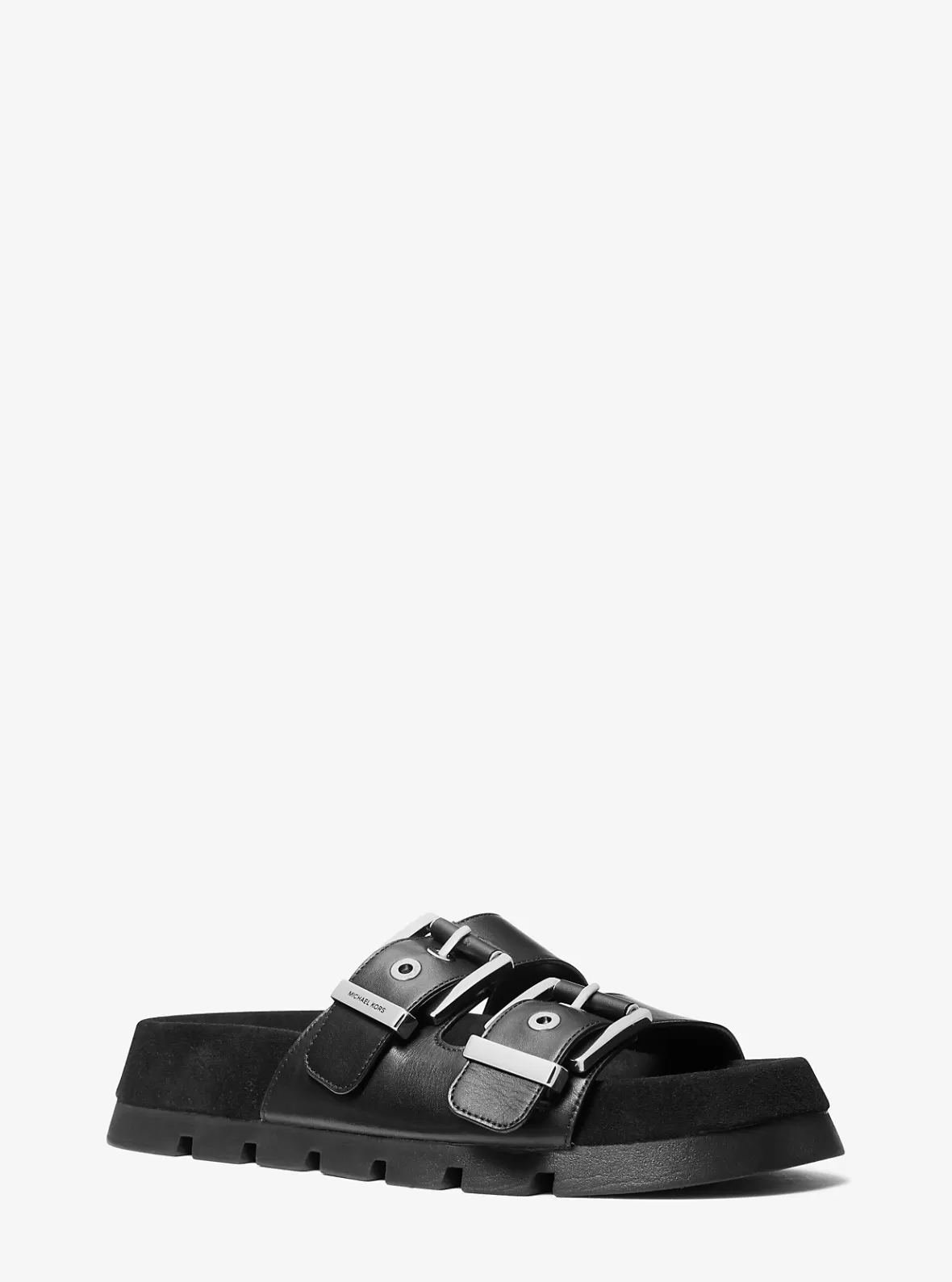 Michael Kors Colby Suede and Leather Flat Sandal*Women Sandals