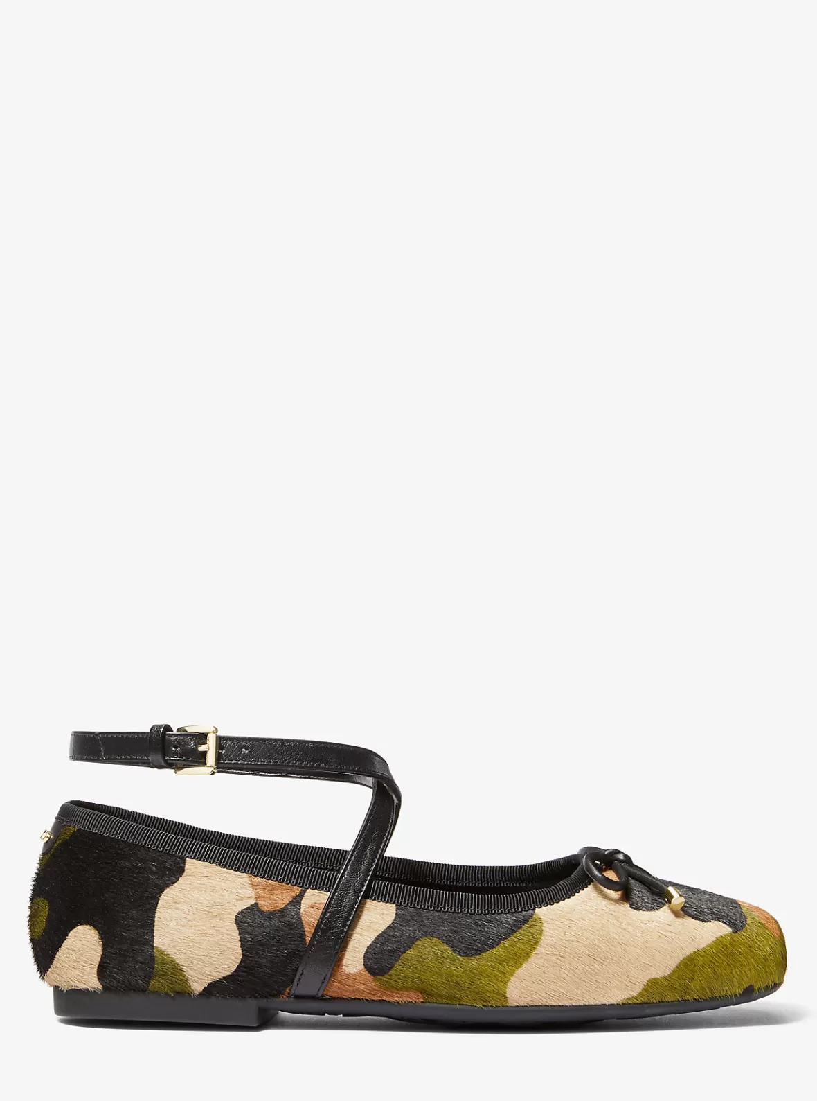 Michael Kors Collette Camouflage Print Calf Hair Ballet Flat*Women Flats