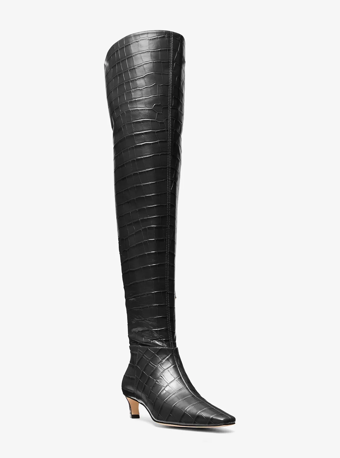 Michael Kors Cosmo Crocodile Embossed Leather Boot*Women Boots