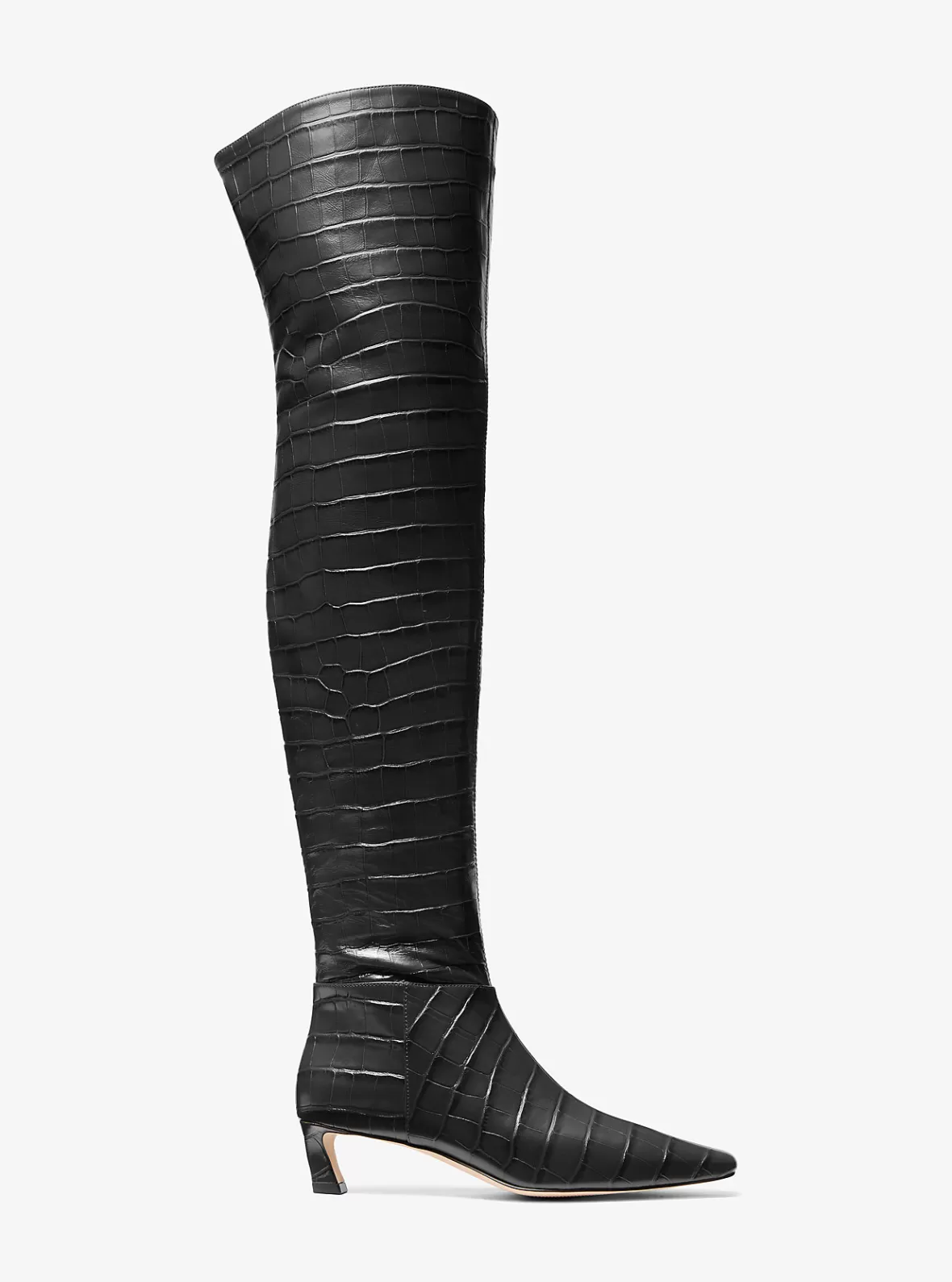 Michael Kors Cosmo Crocodile Embossed Leather Boot*Women Boots