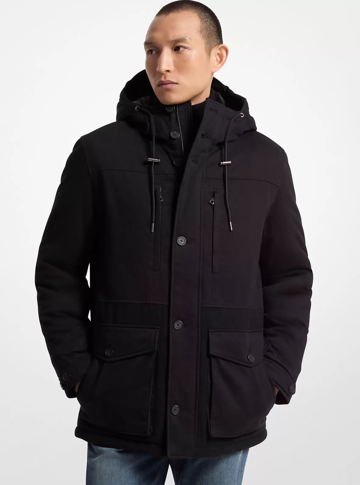 Michael Kors Cotton Blend Parka* Jackets & Outerwear