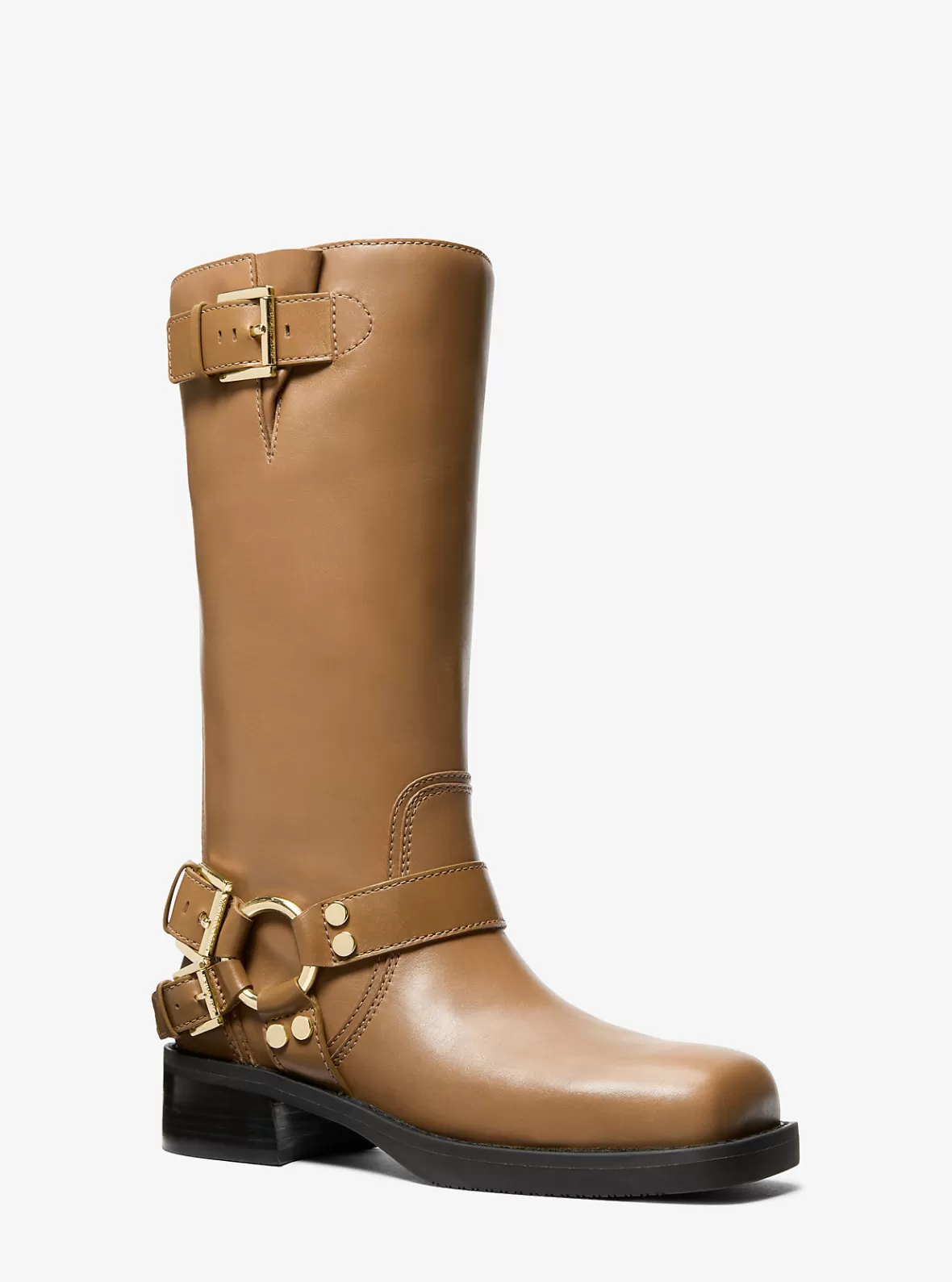 Michael Kors Crosby Leather Moto Boot*Women Boots