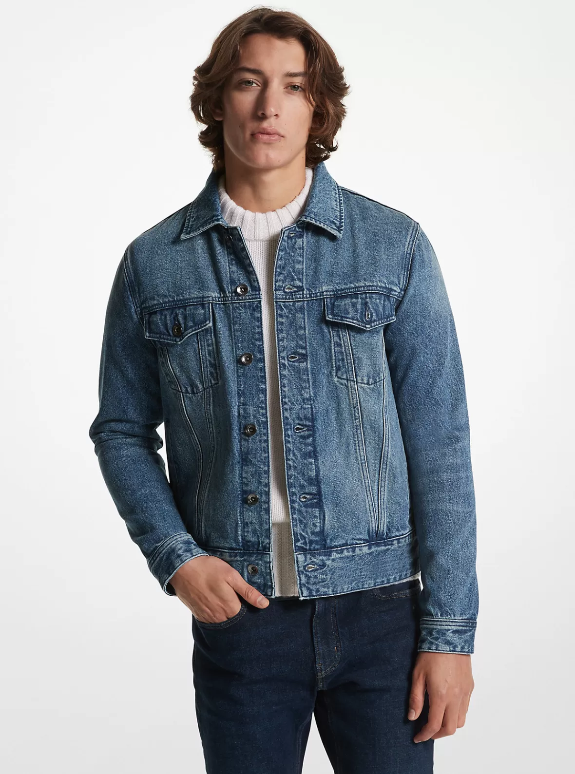 Michael Kors Denim Trucker Jacket* Jackets & Outerwear