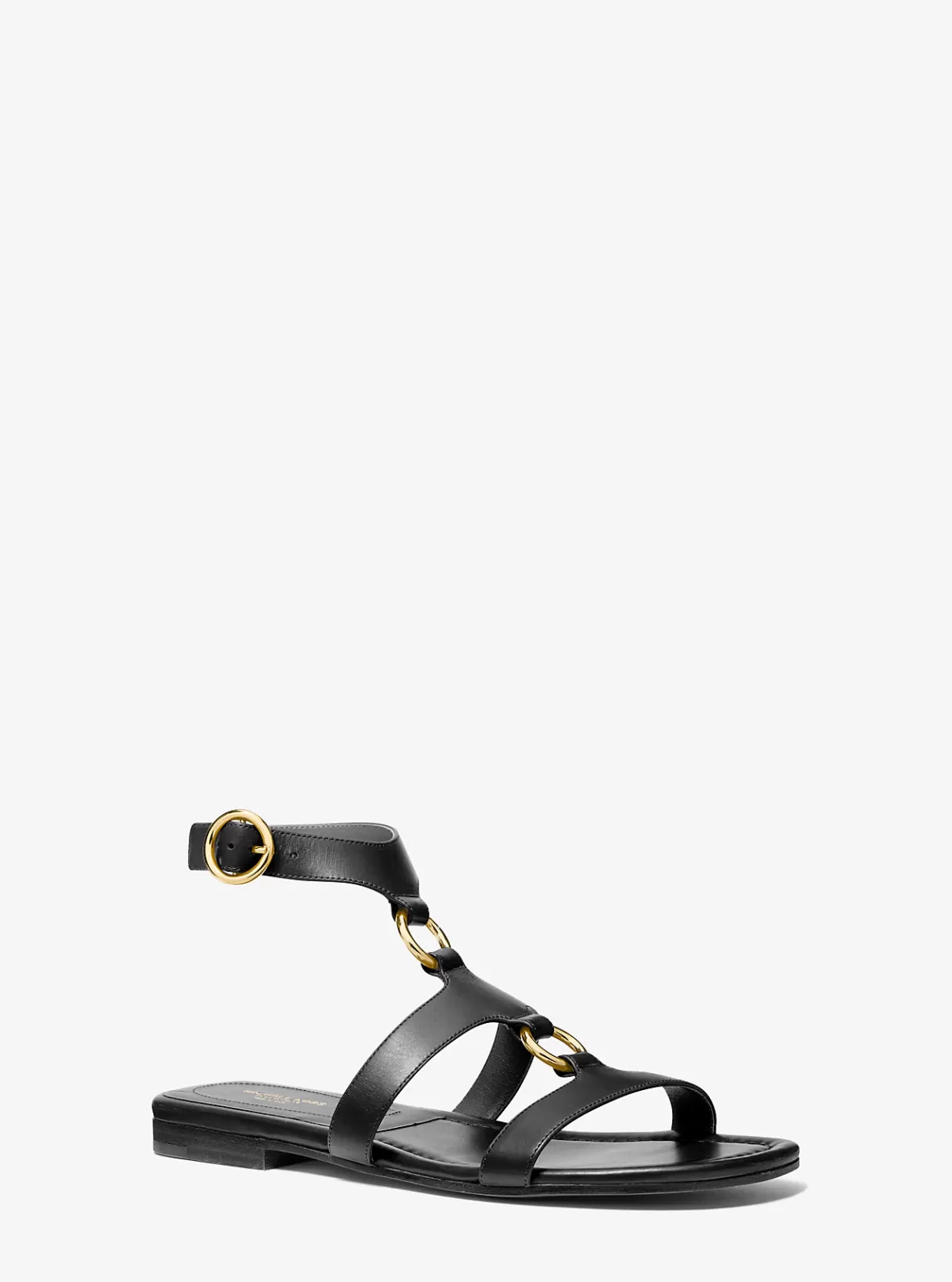 Michael Kors Dusty Ring Leather Sandal*Women Flats