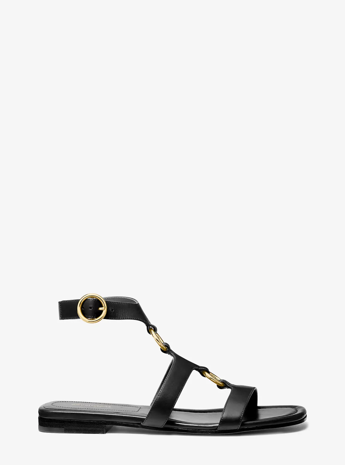 Michael Kors Dusty Ring Leather Sandal*Women Flats