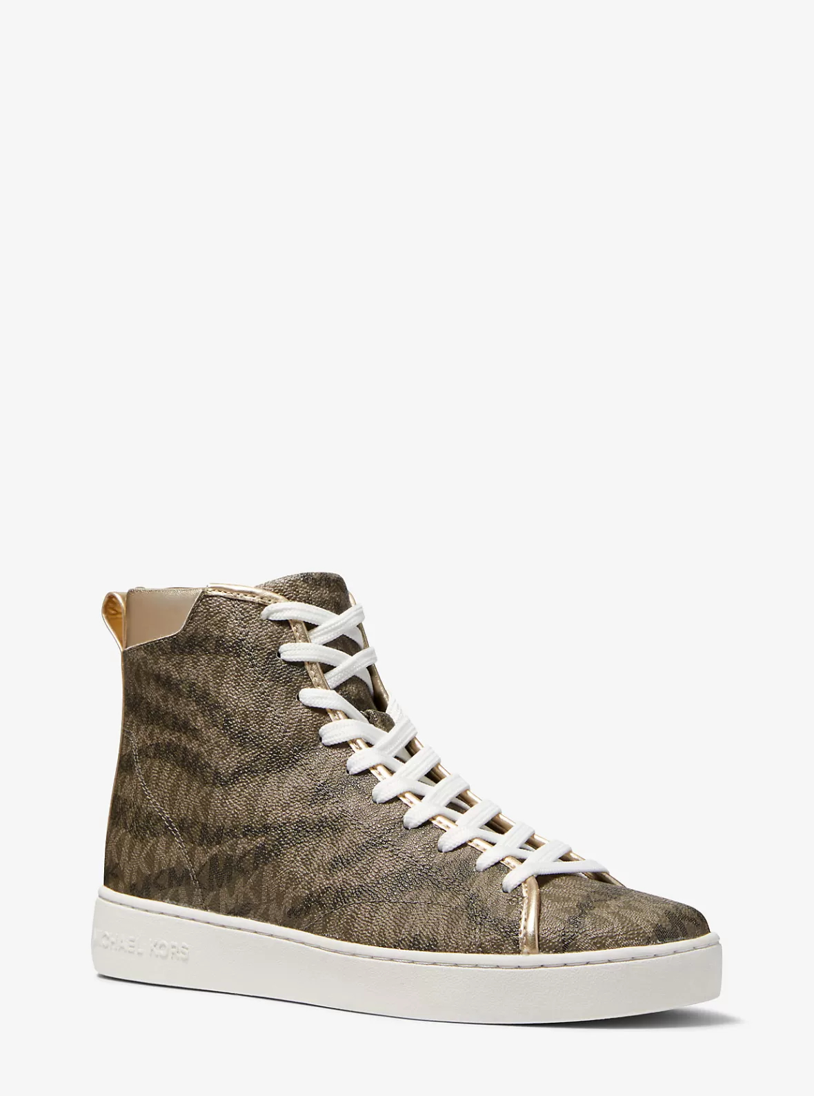 Michael Kors Edie Animal Print Logo High-Top Sneaker*Women Sneakers