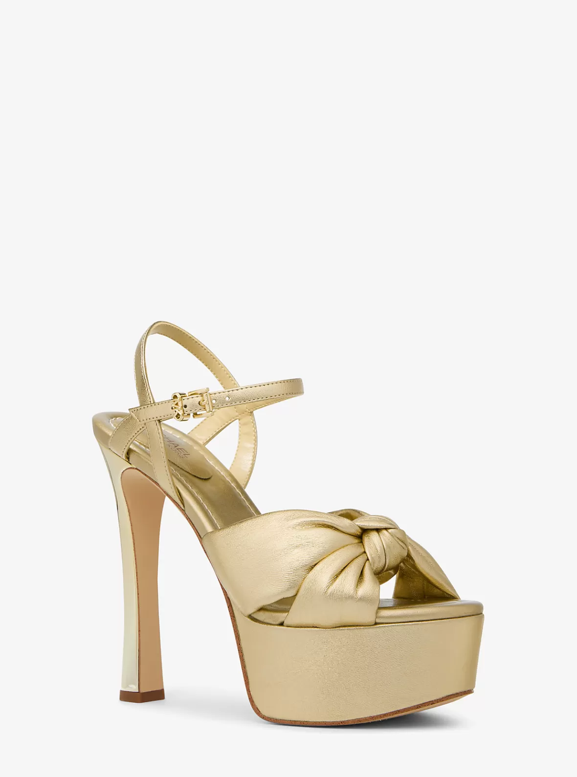 Michael Kors Elena Metallic Leather Platform Sandal*Women Sandals