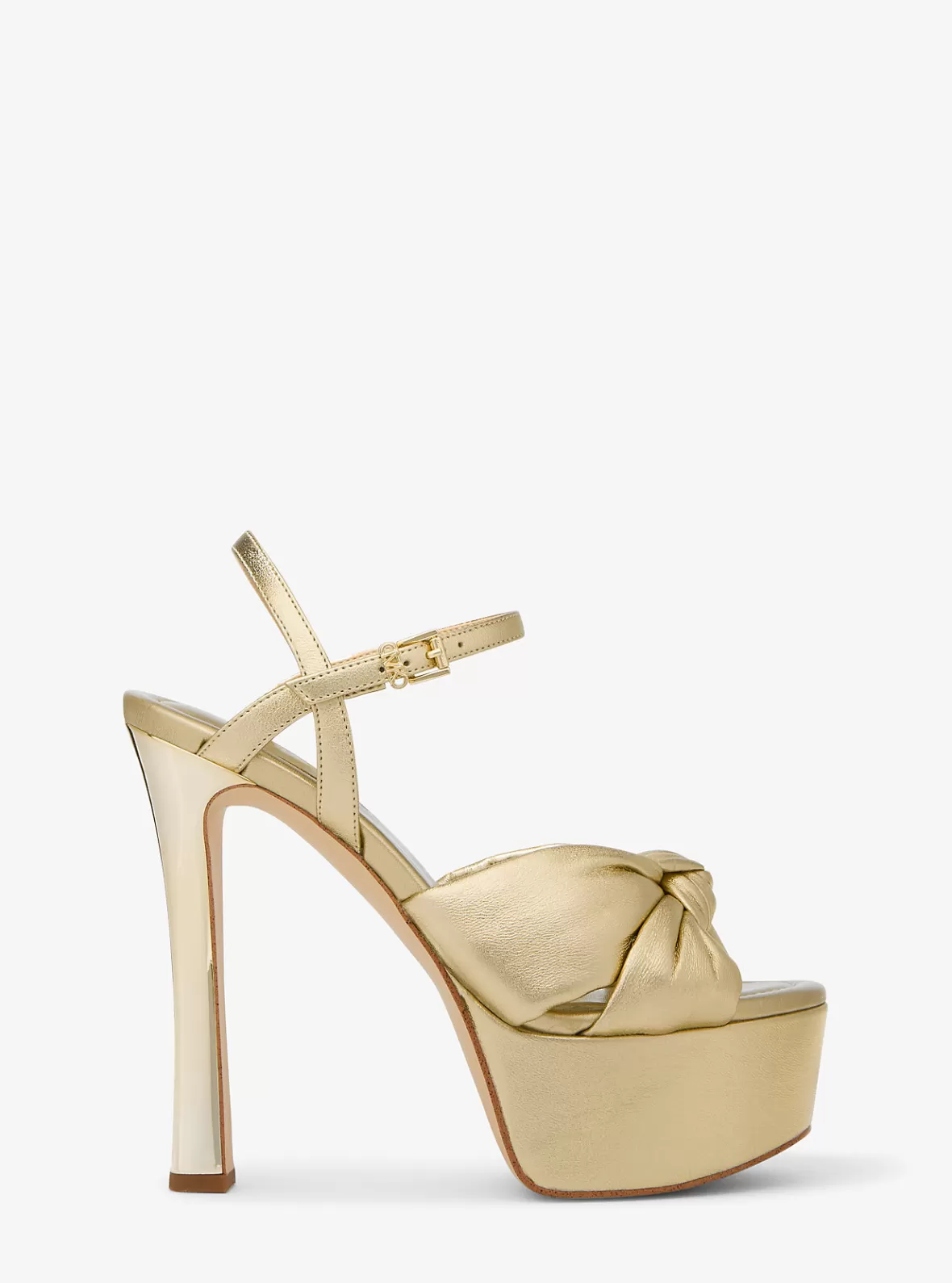 Michael Kors Elena Metallic Leather Platform Sandal*Women Sandals