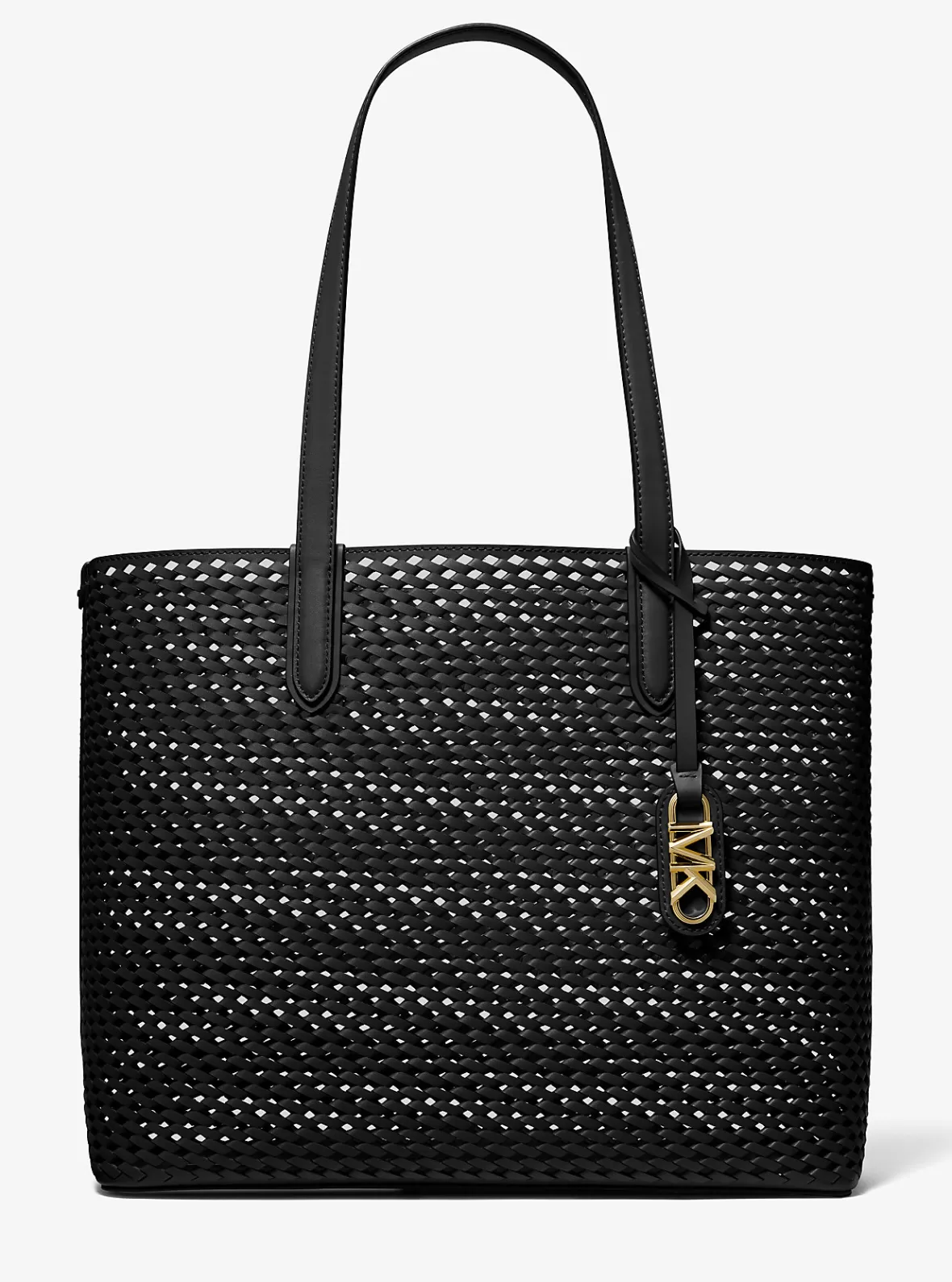 Michael Kors Eliza Extra-Large Hand-Woven Leather Tote Bag*Women Totes