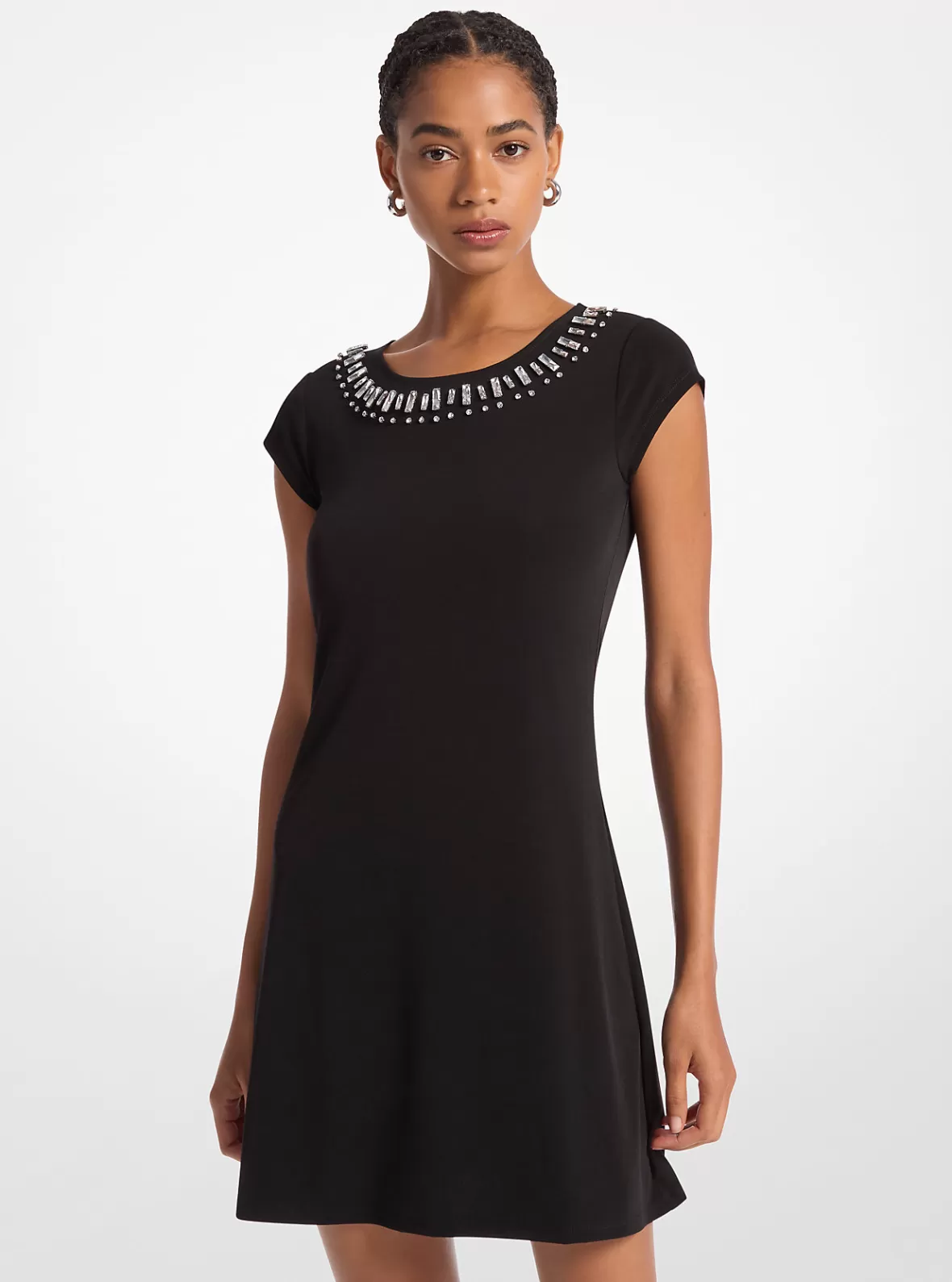 Michael Kors Embellished Cap-Sleeve Dress*Women Dresses