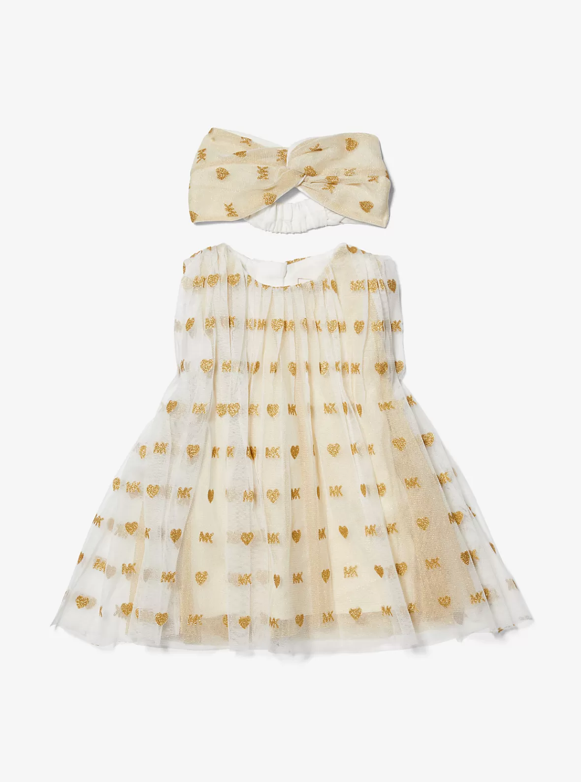 Michael Kors Embellished Logo Tulle Dress and Headband Baby Set*Kids Kids