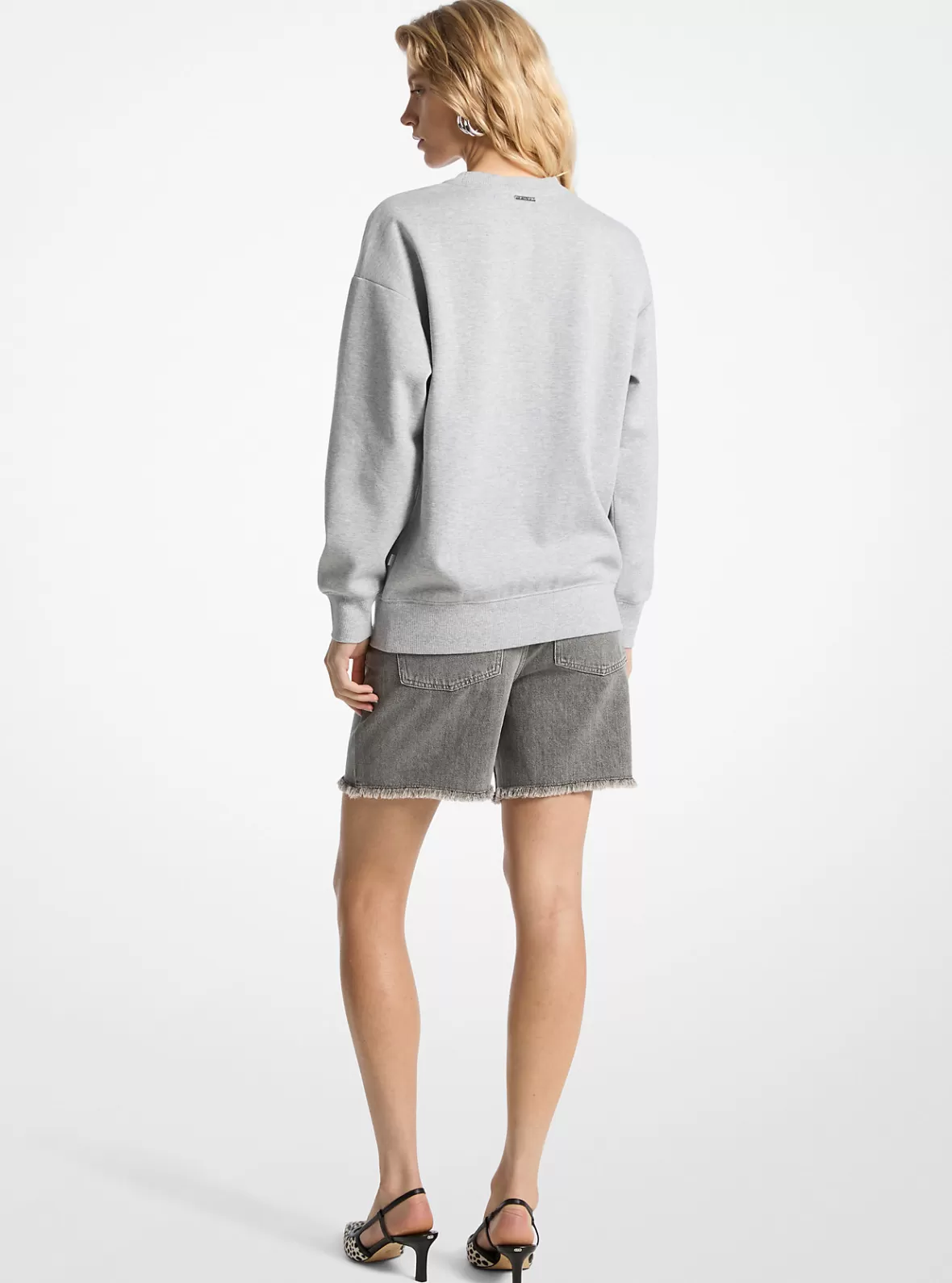 Michael Kors Embossed Logo Crewneck Sweatshirt*Women Tops | Sweaters