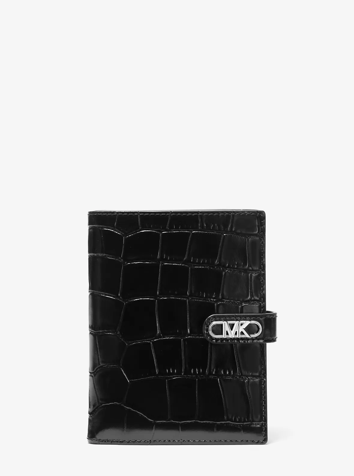 Michael Kors Empire Crocodile Embossed Leather Passport Wallet*Women Wallets