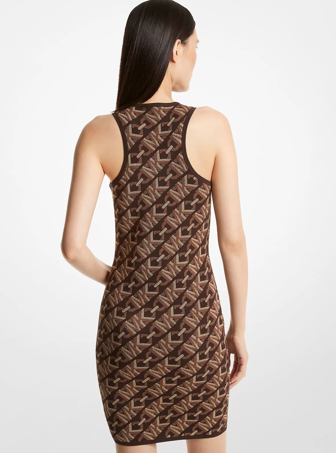 Michael Kors Empire Signature Logo Jacquard Tank Dress*Women Dresses