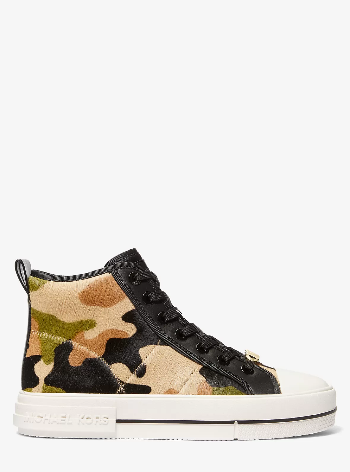 Michael Kors Evy Camouflage Print Calf Hair High-Top Sneaker*Women Sneakers