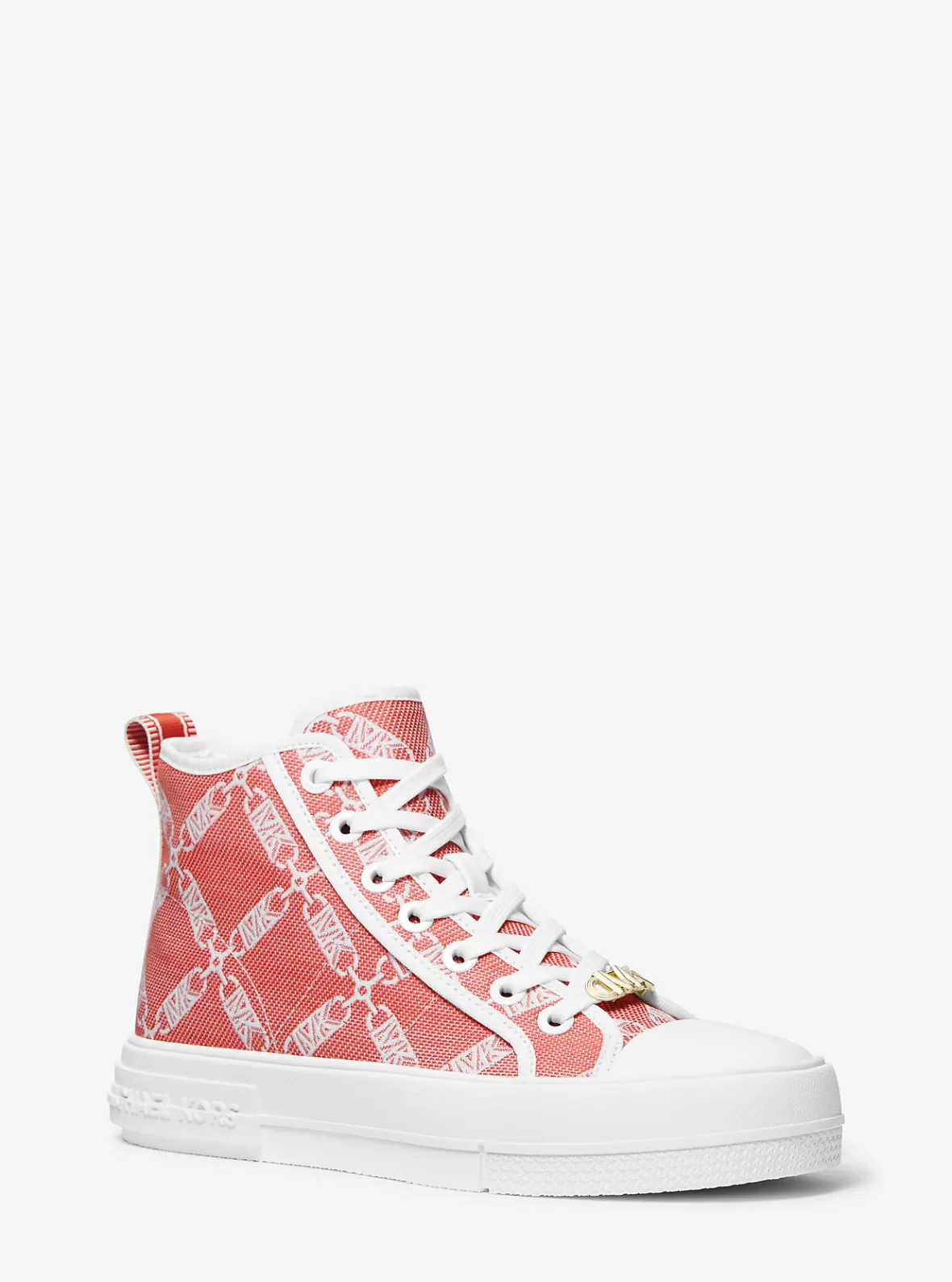 Michael Kors Evy Empire Logo Jacquard High-Top Sneaker*Women Sneakers