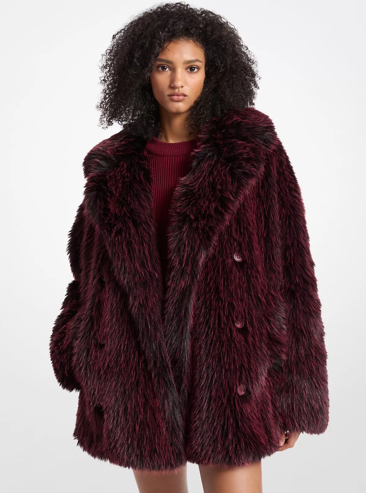 Michael Kors Faux Fur Peacoat*Women Jackets & Coats