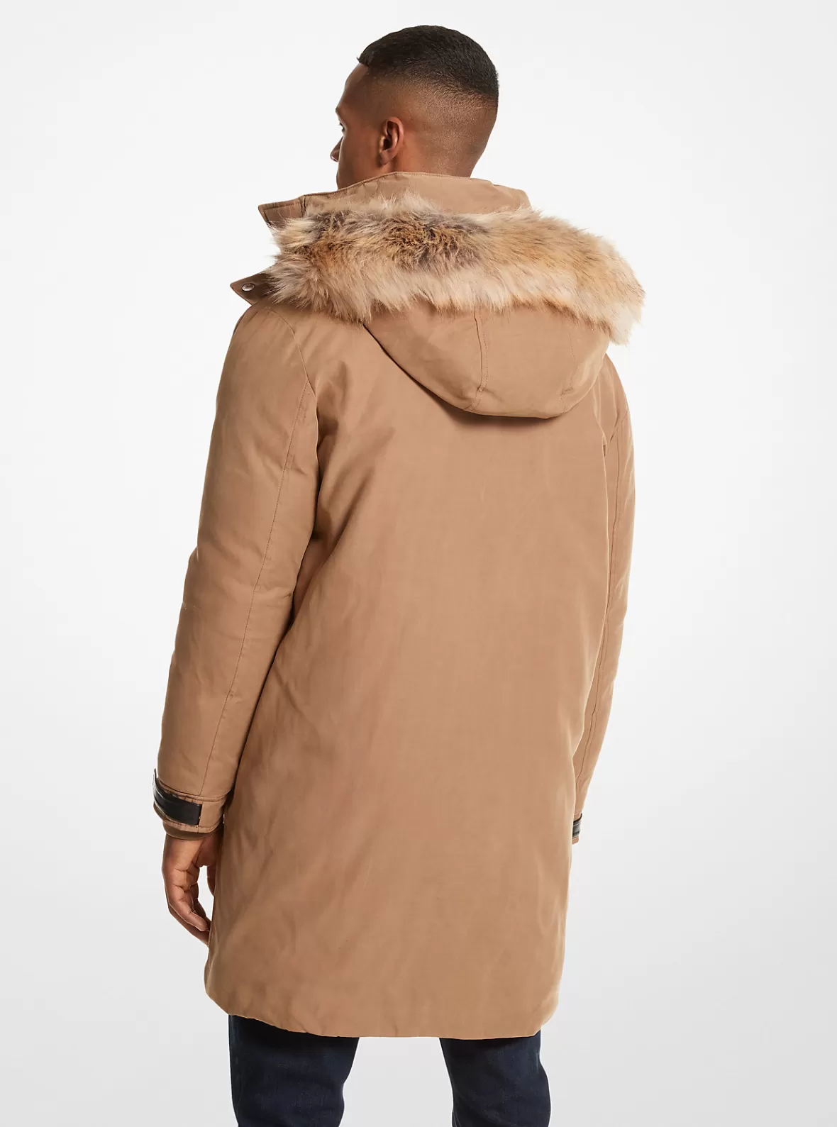 Michael Kors Faux Fur Trim Woven Parka* Jackets & Outerwear