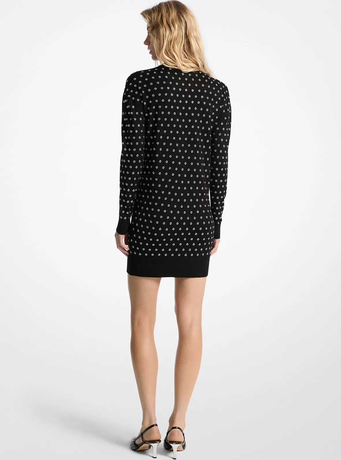 Michael Kors Grommet-Embellished Wool Dress*Women Dresses