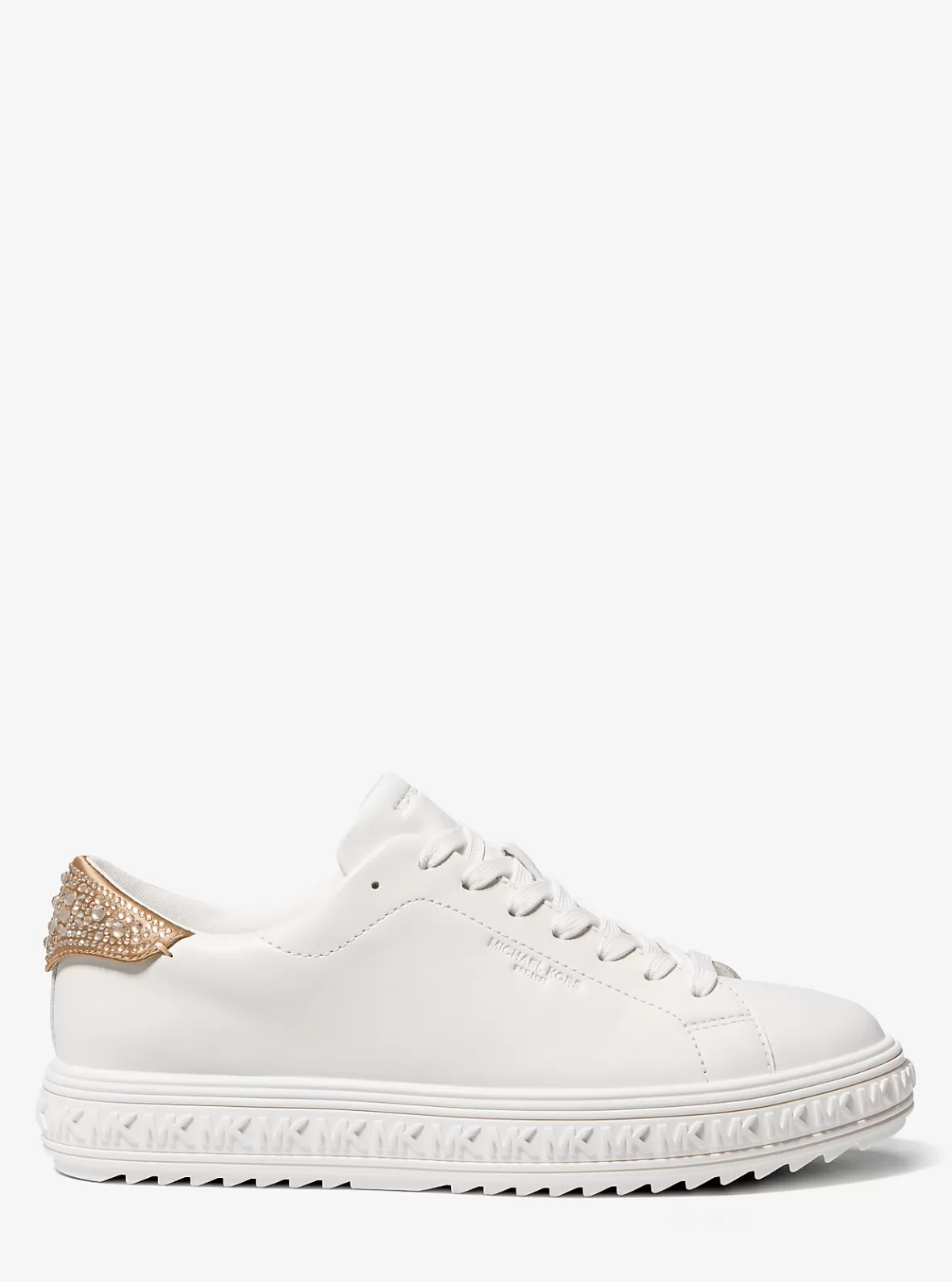 Michael Kors Grove Embellished Leather Sneaker*Women Sneakers