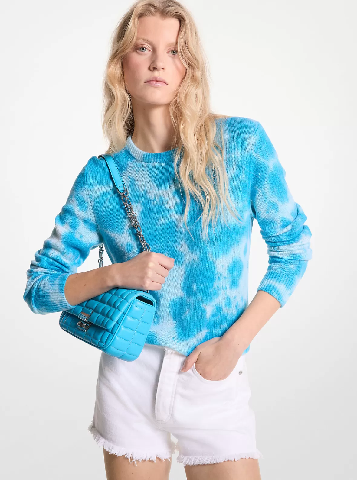 Michael Kors Hand Tie-Dyed Cashmere Sweater*Women Sweaters