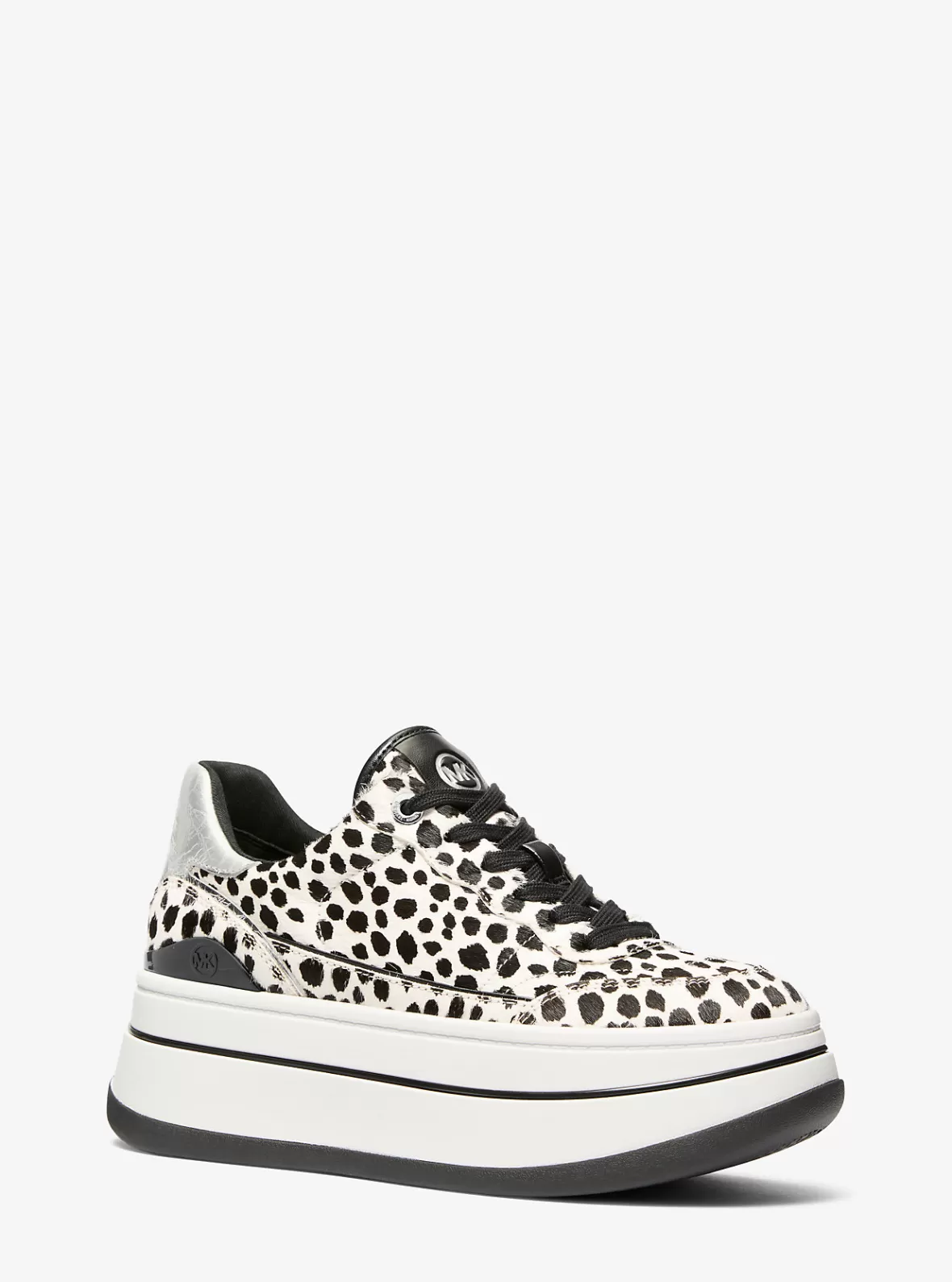 Michael Kors Hayes Cheetah Print Calf Hair Platform Sneaker*Women Sneakers