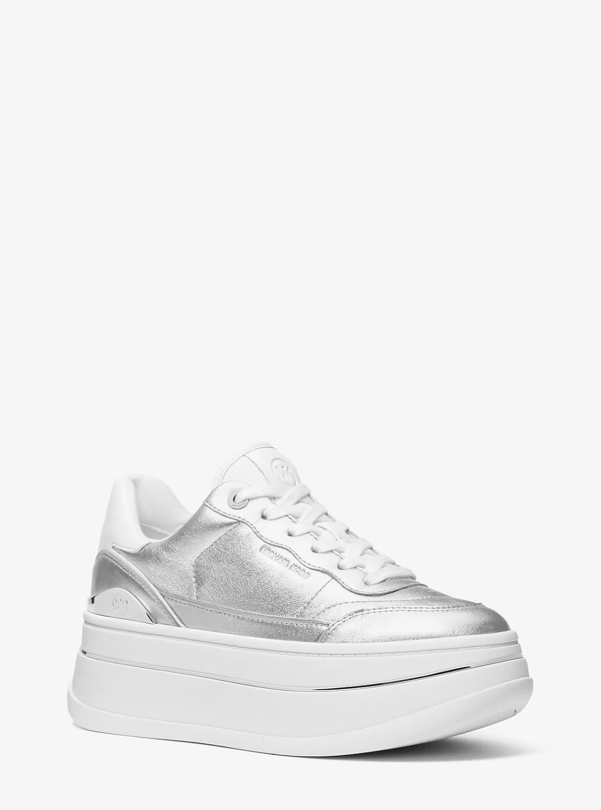 Michael Kors Hayes Metallic Leather Platform Sneaker*Women Sneakers