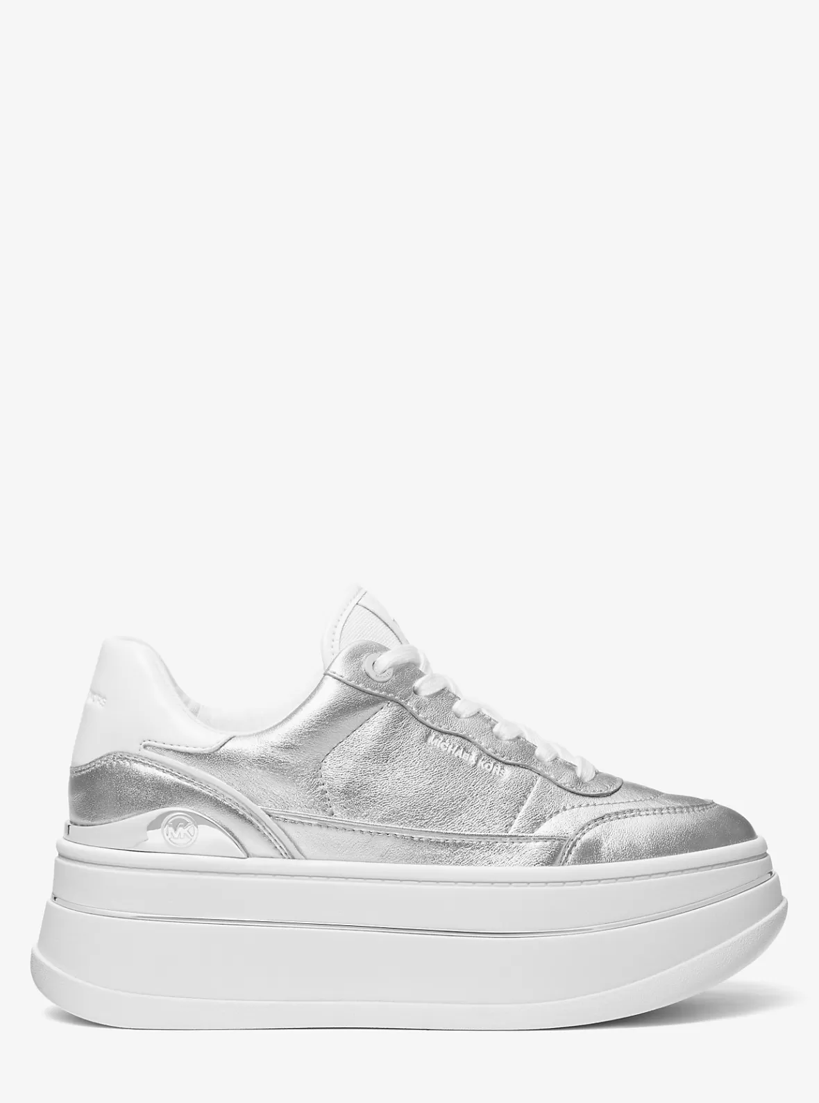 Michael Kors Hayes Metallic Leather Platform Sneaker*Women Sneakers