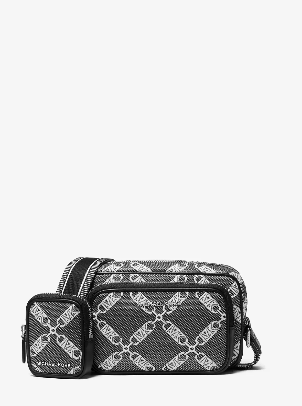 Michael Kors Hudson Empire Logo Jacquard Camera Bag* Crossbodies & Messengers