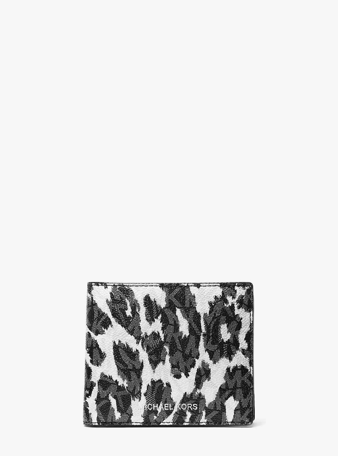 Michael Kors Hudson Leopard Logo Billfold Wallet* Wallets