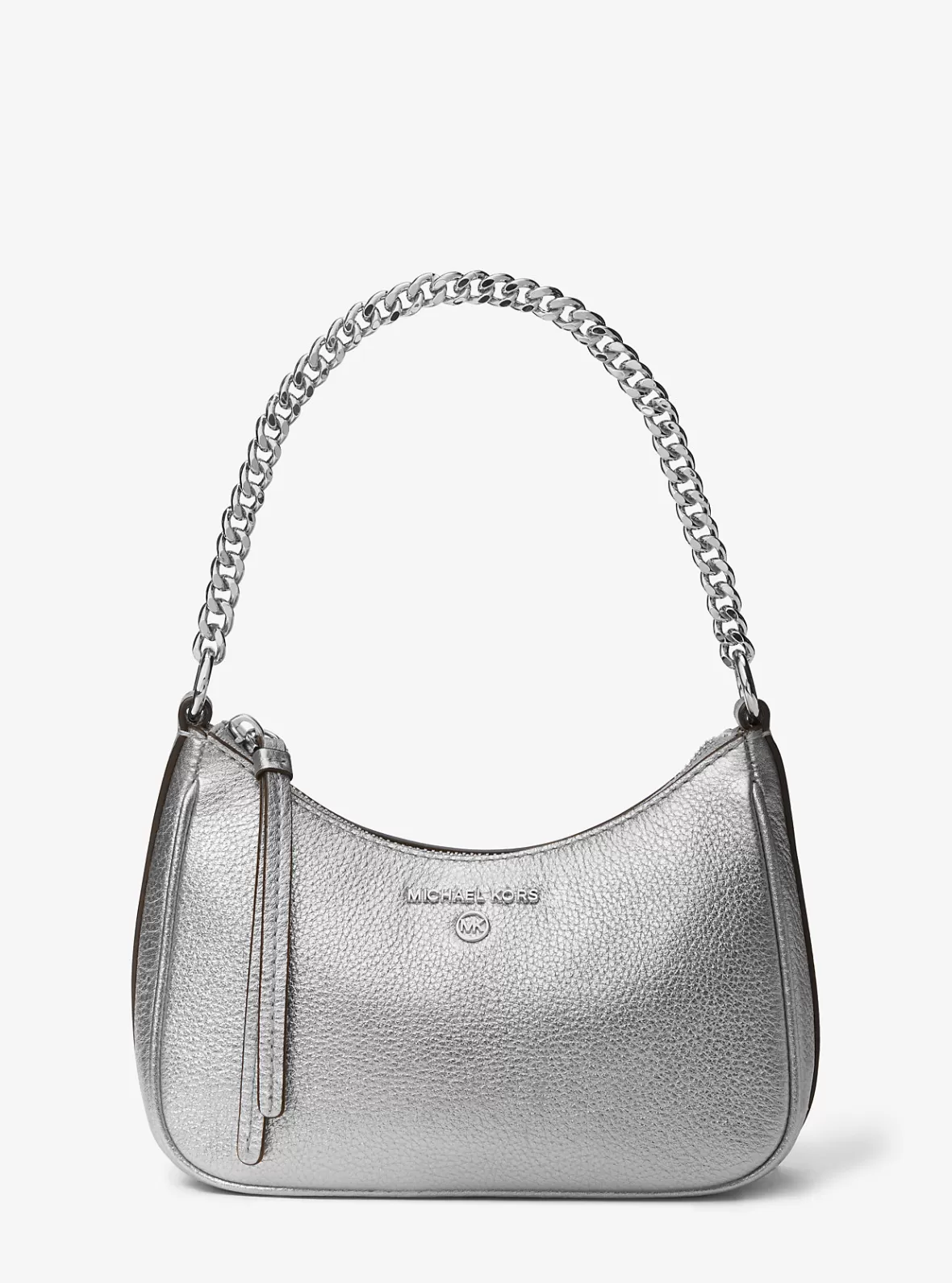 Michael Kors Jet Set Charm Small Metallic Leather Pochette*Women Shoulder Bags