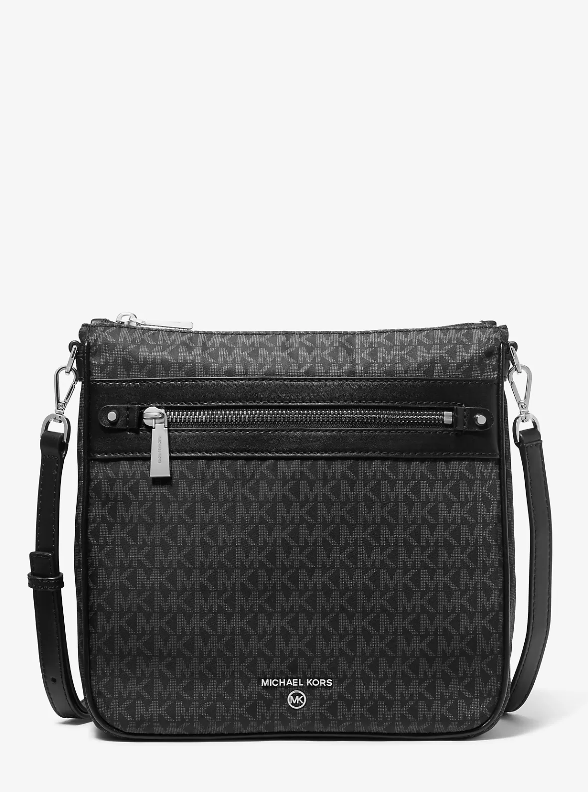 Michael Kors Jet Set Large Logo Print Woven Crossbody Bag*Women Crossbody Bags