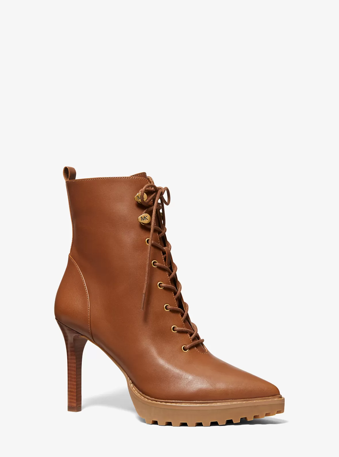 Michael Kors Kyle Leather Lace-Up Boot*Women Boots