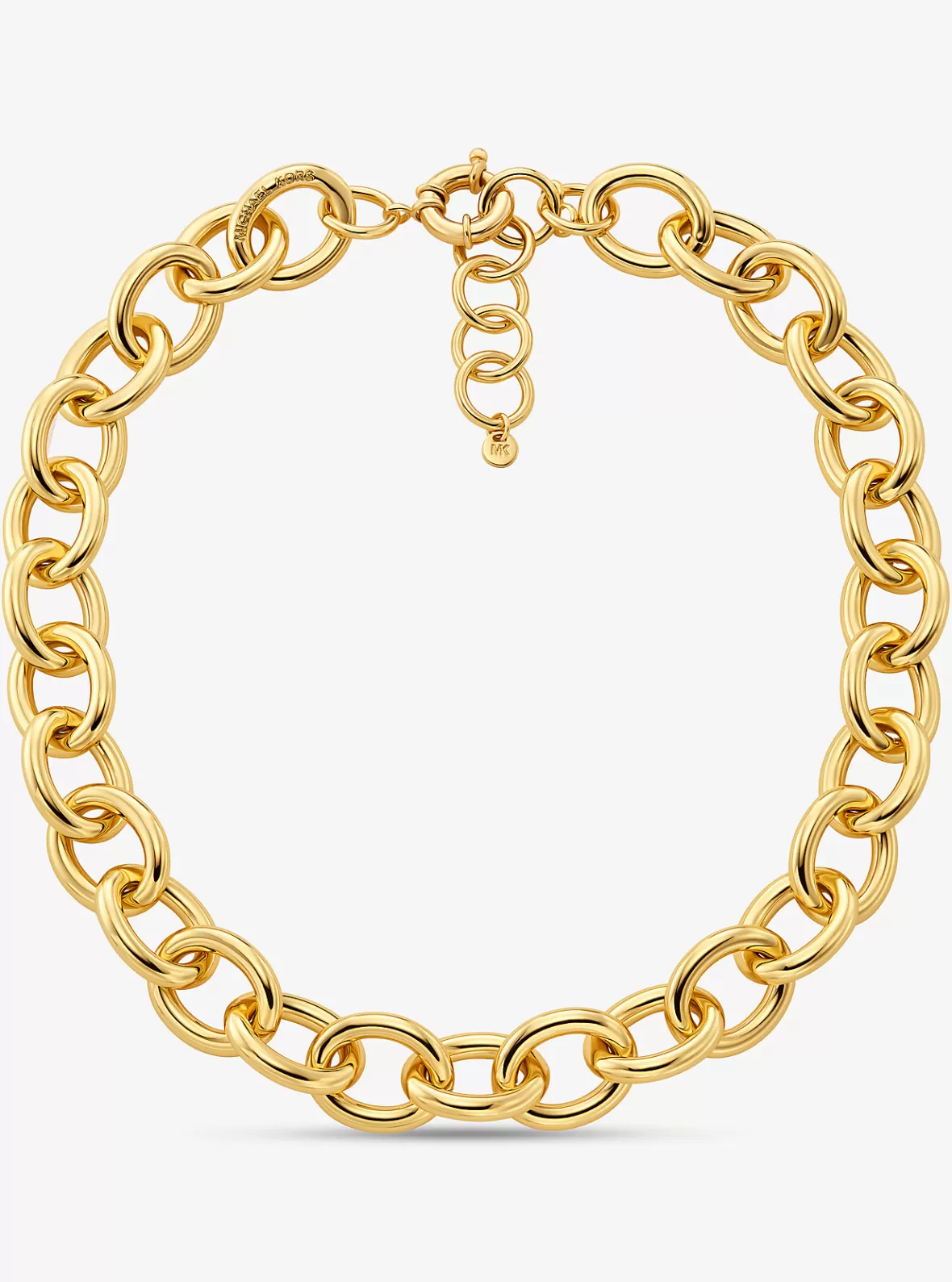 Michael Kors Large Precious Metal-Plated Brass Chain Link Necklace*Women Necklaces