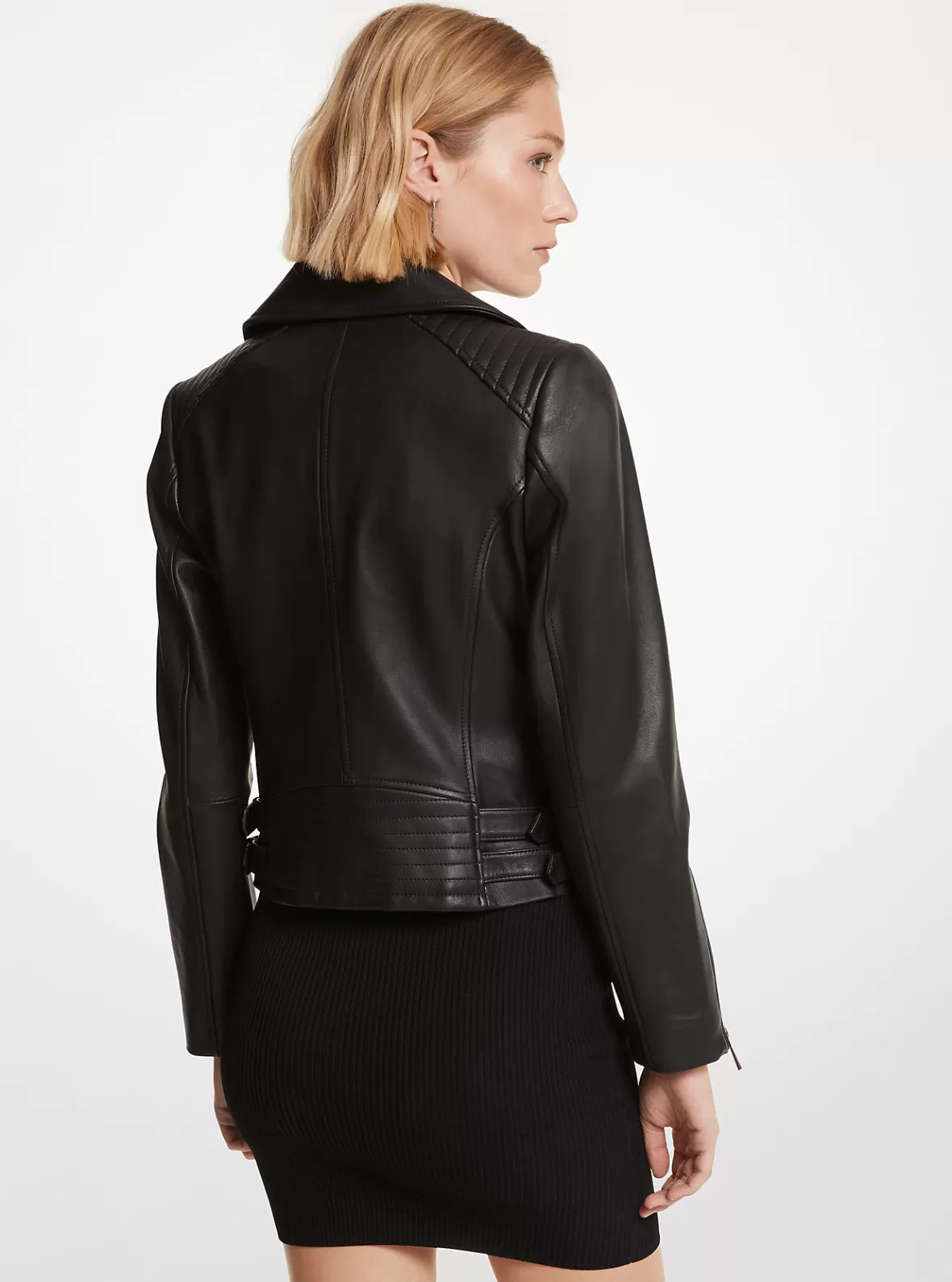 Michael Kors Leather Moto Jacket*Women Jackets & Coats