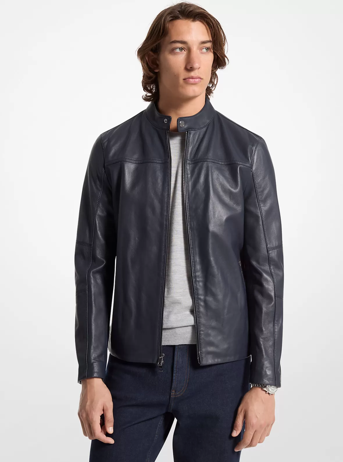 Michael Kors Leather Racer Jacket* Jackets & Outerwear