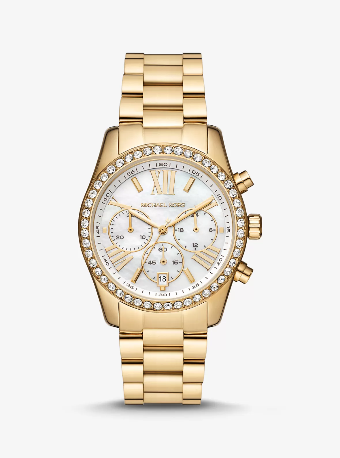 Michael Kors Lexington Pavé -Tone Watch*Women Gold-tone